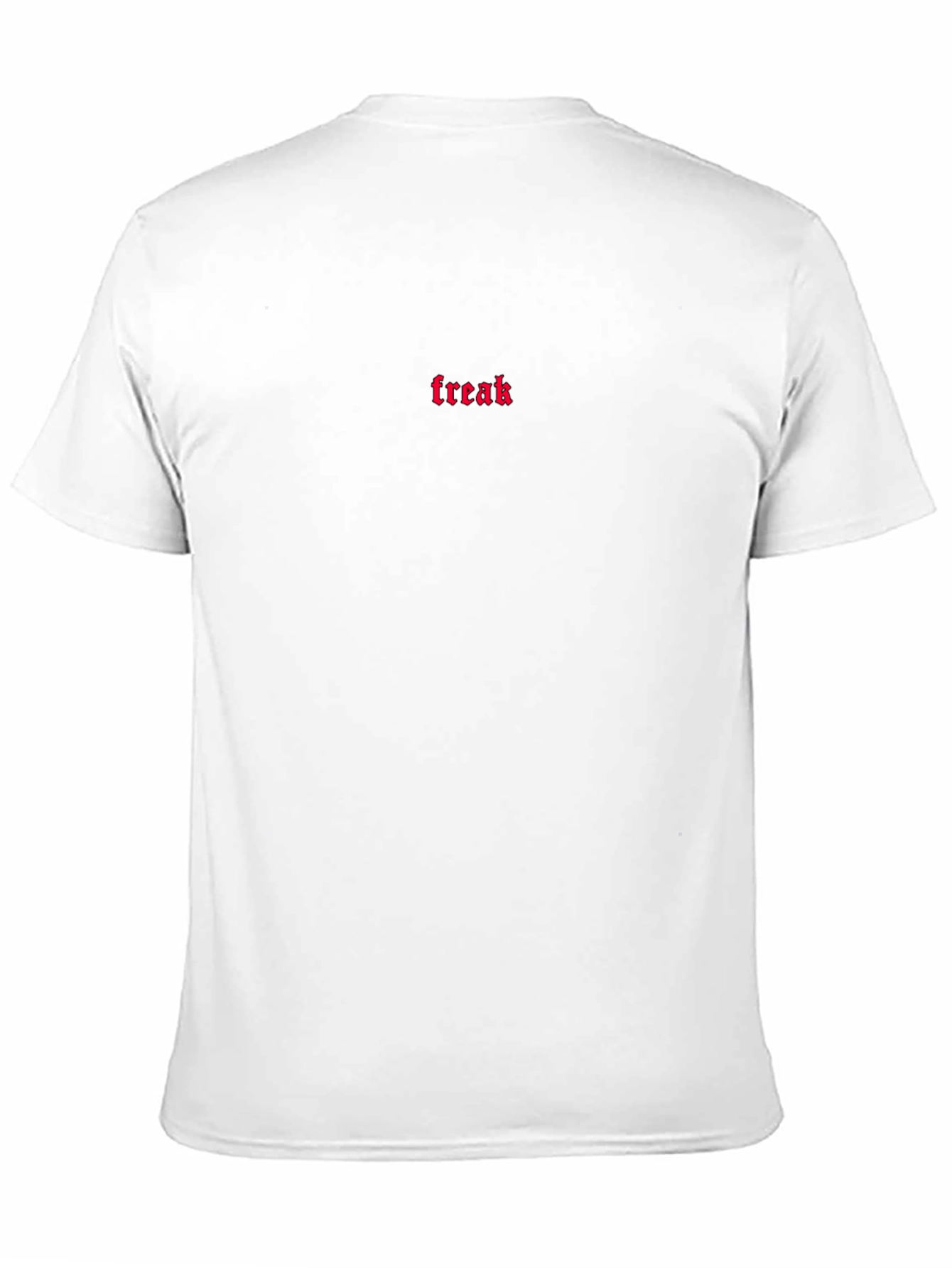 Freak Embroidered Tee - Black Cotton Comfort