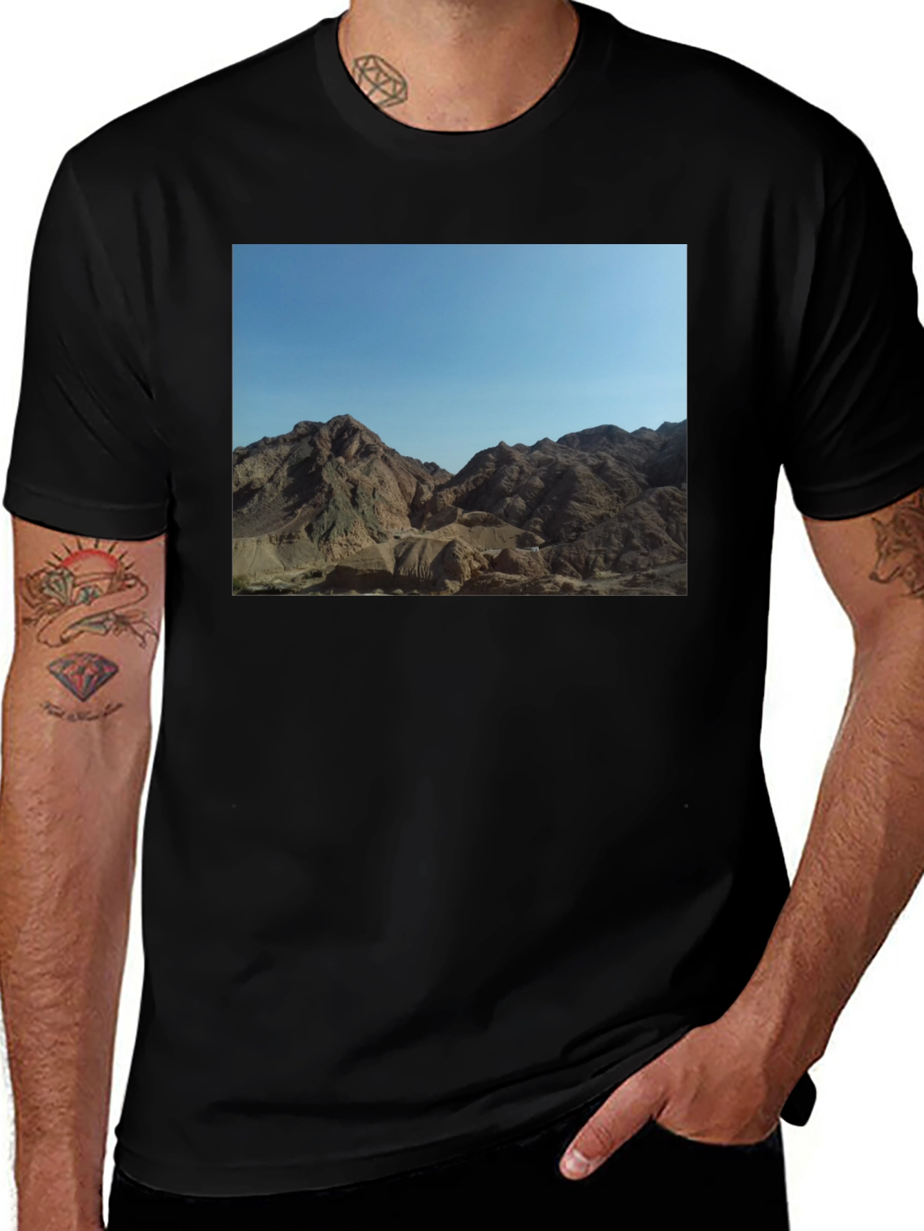 Mountain Vista Graphic Tee - Unisex Black T-Shirt