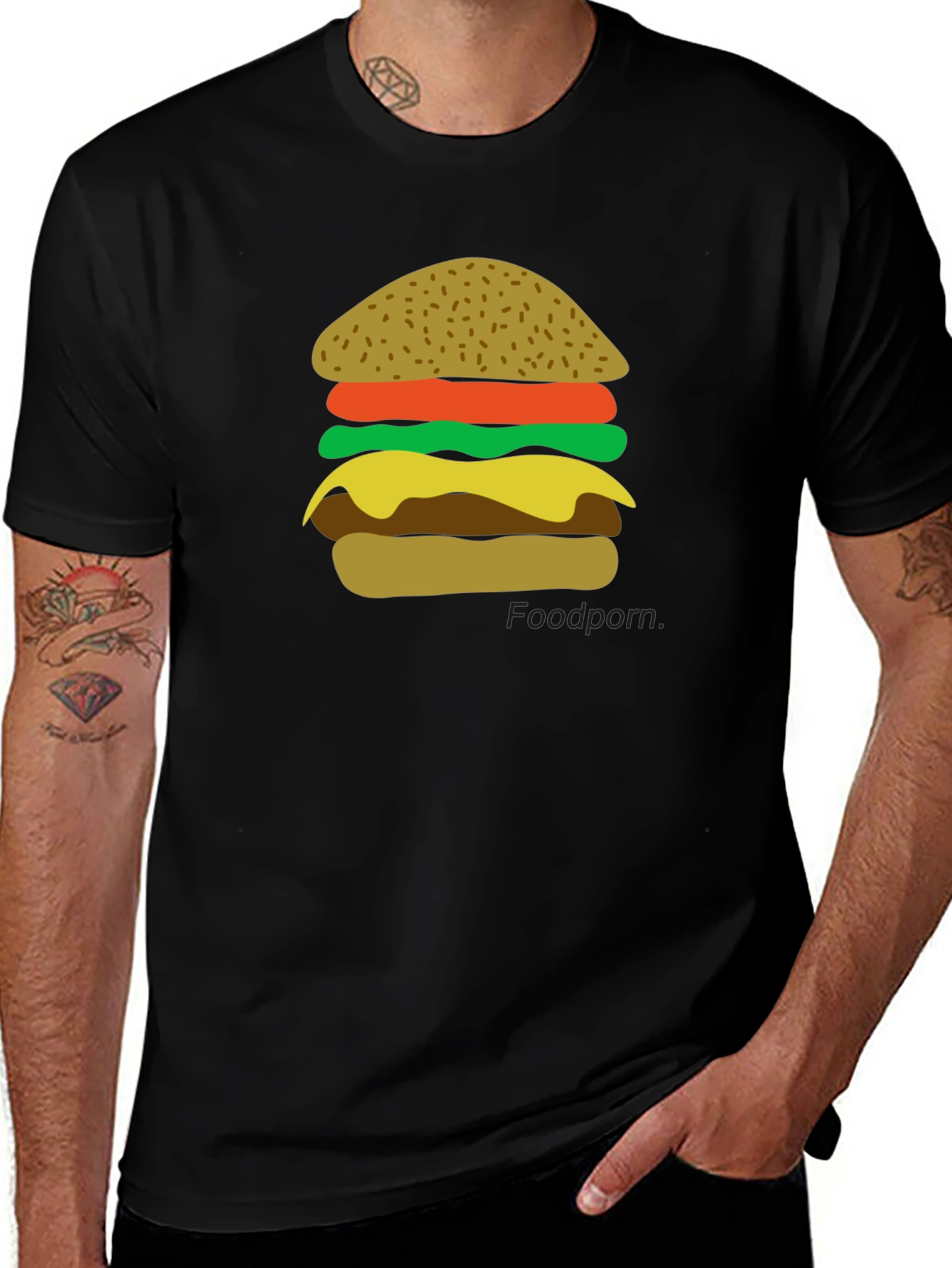 Burger Graphic T-Shirt - Foodie Fashion