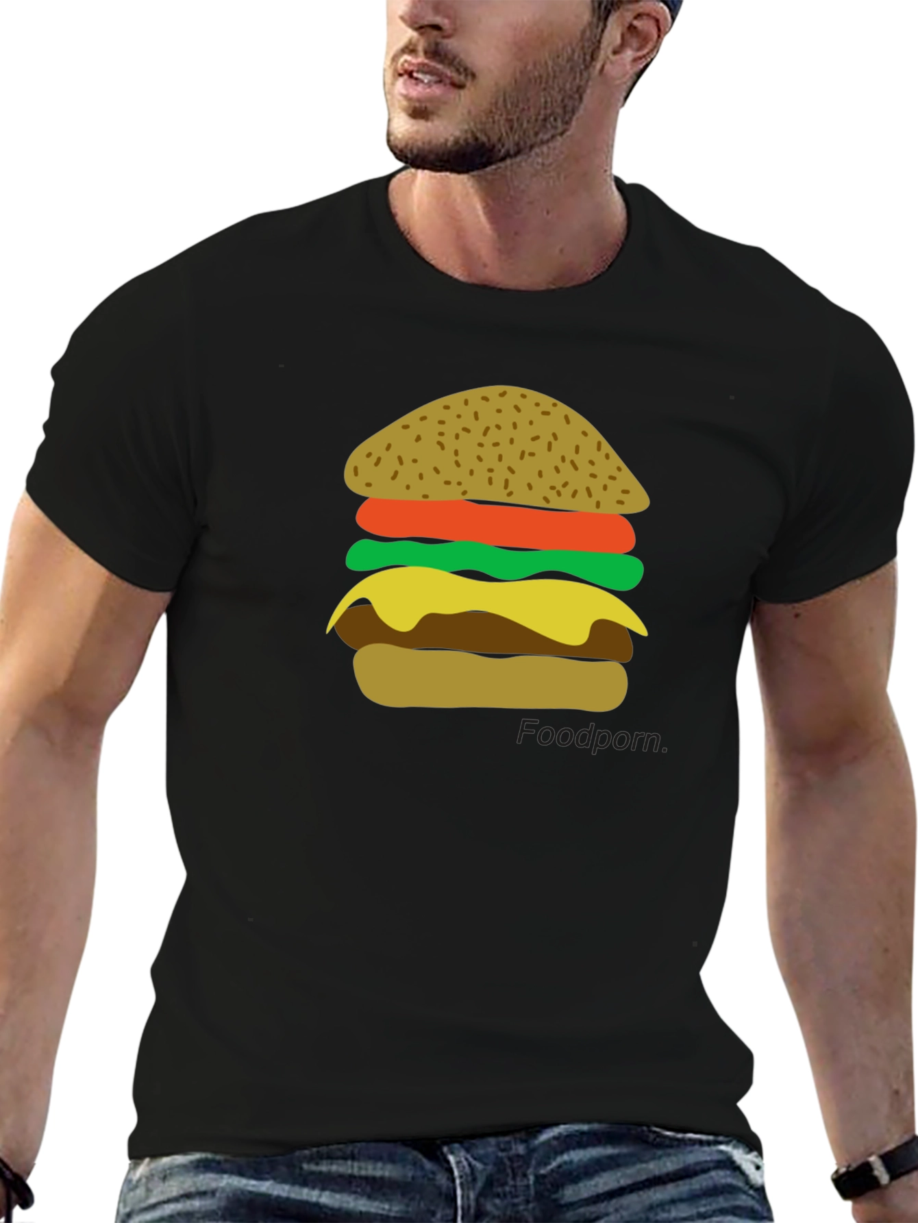 Burger Graphic T-Shirt - Foodie Fashion