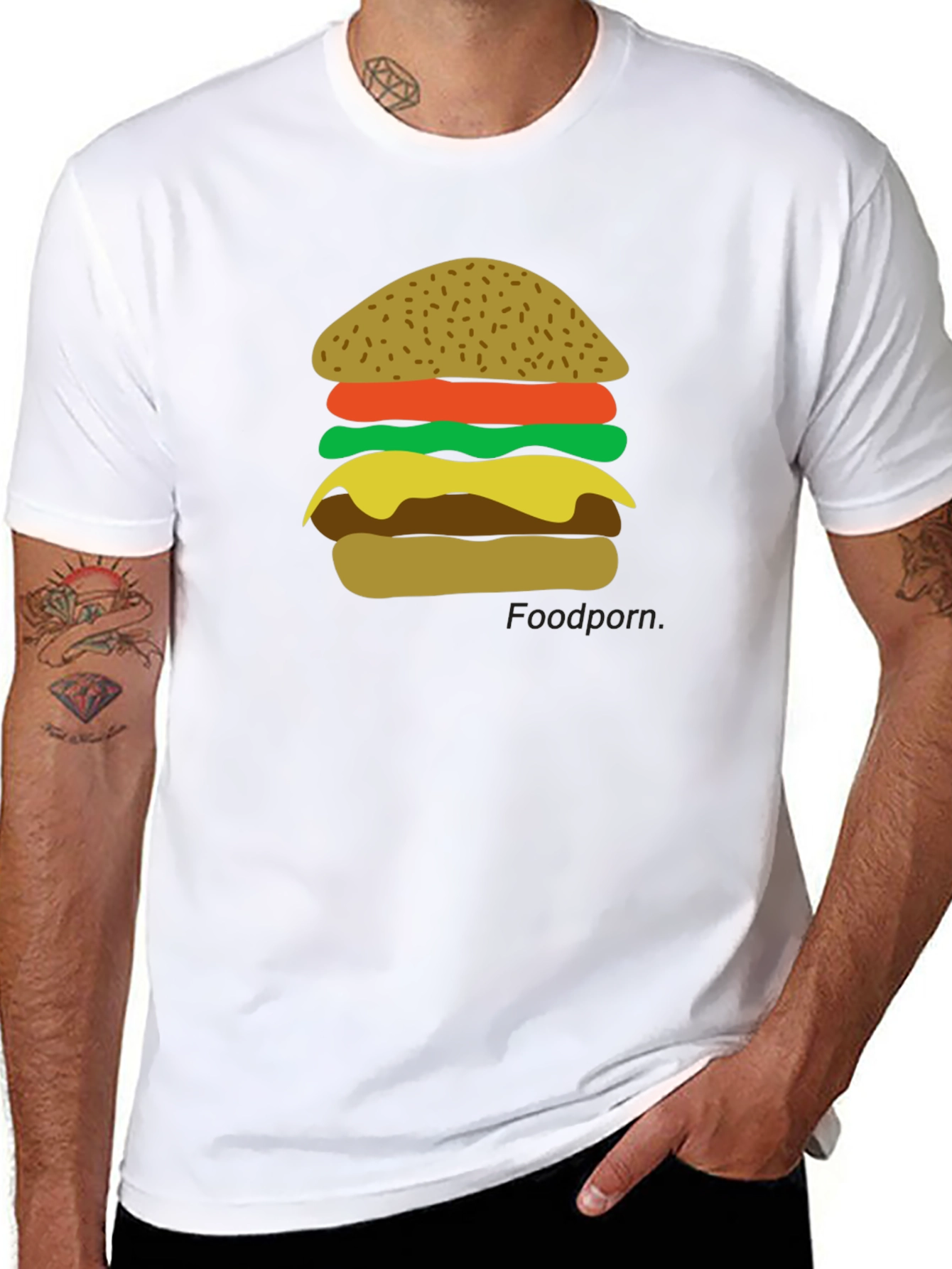 Burger Graphic T-Shirt - Foodie Fashion