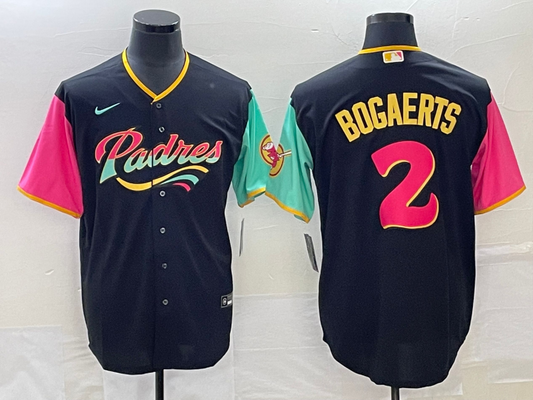 Men's San Diego Padres Xander Bogaerts #2 Black City Connect Replica Player Jerseys
