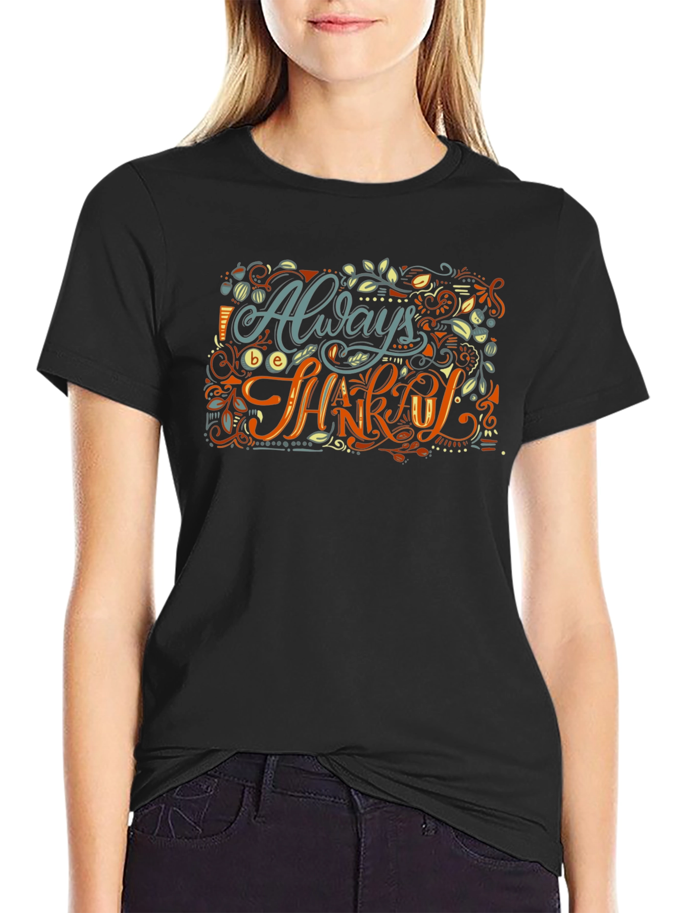 Always Be Thankful Graphic Tee - Stylish Comfort