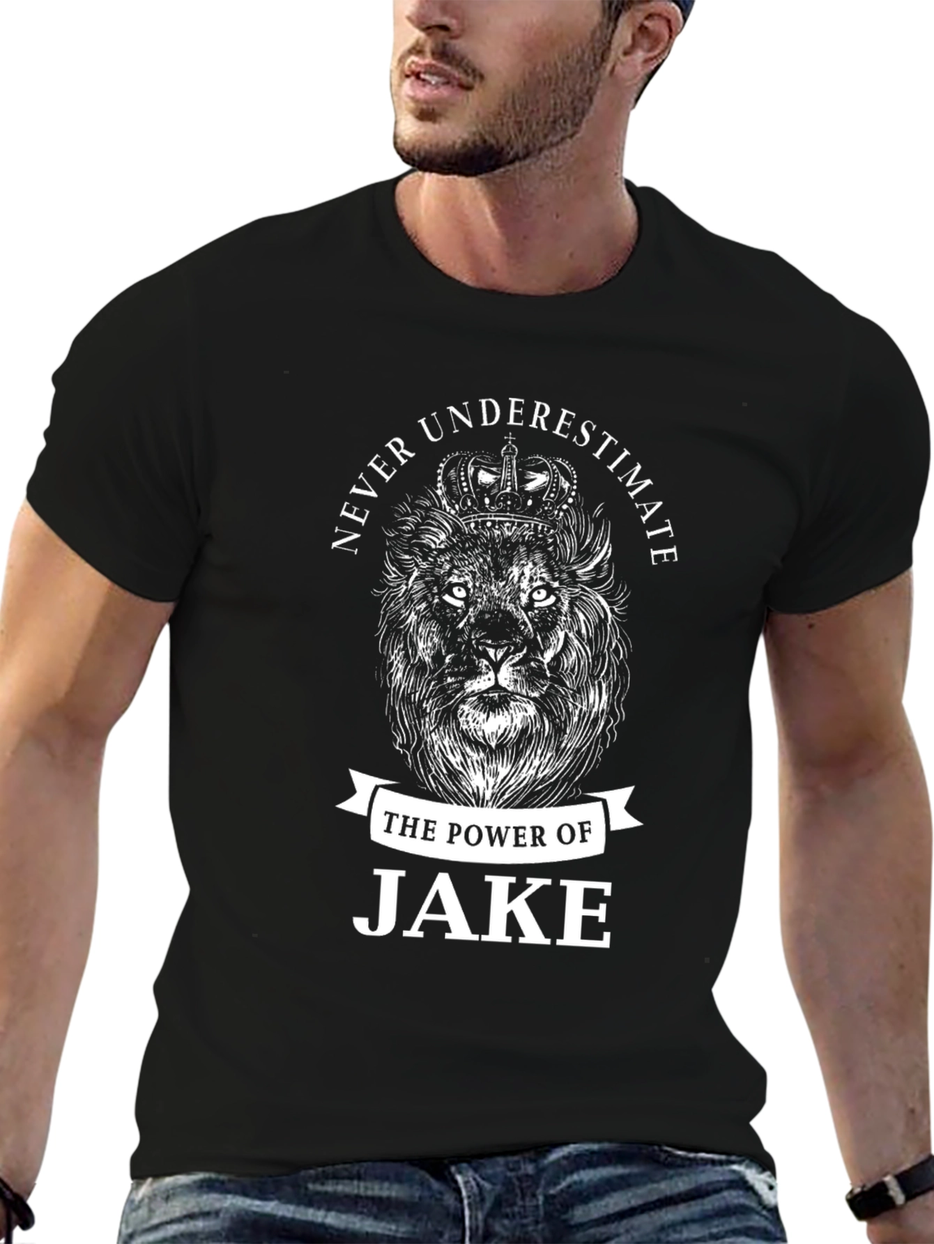 Never Underestimate Jake Lion Graphic Tee