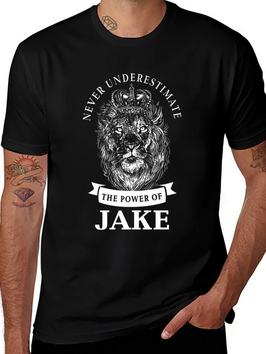 Never Underestimate Jake Lion Graphic Tee