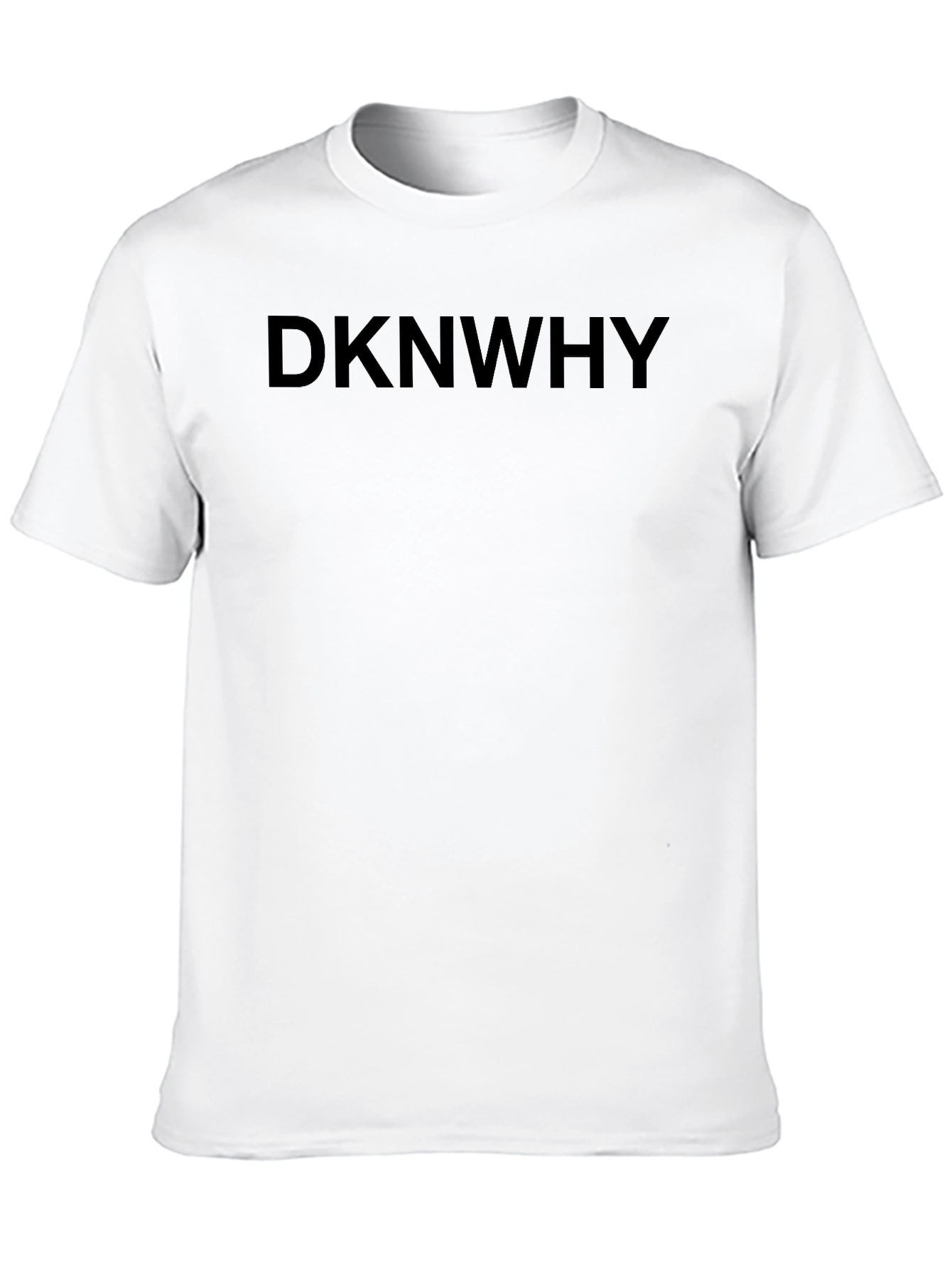DKNWHY Black Graphic Tee - Casual Comfort