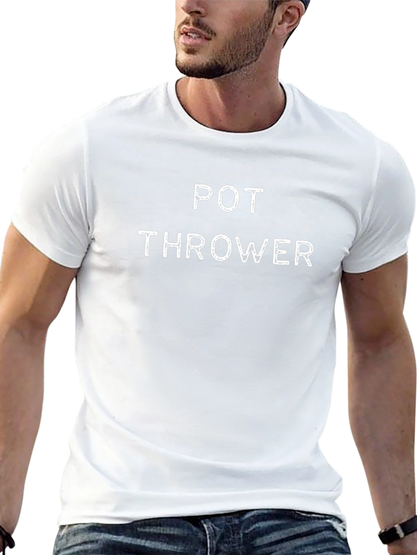 Pot Thrower Black Graphic T-Shirt