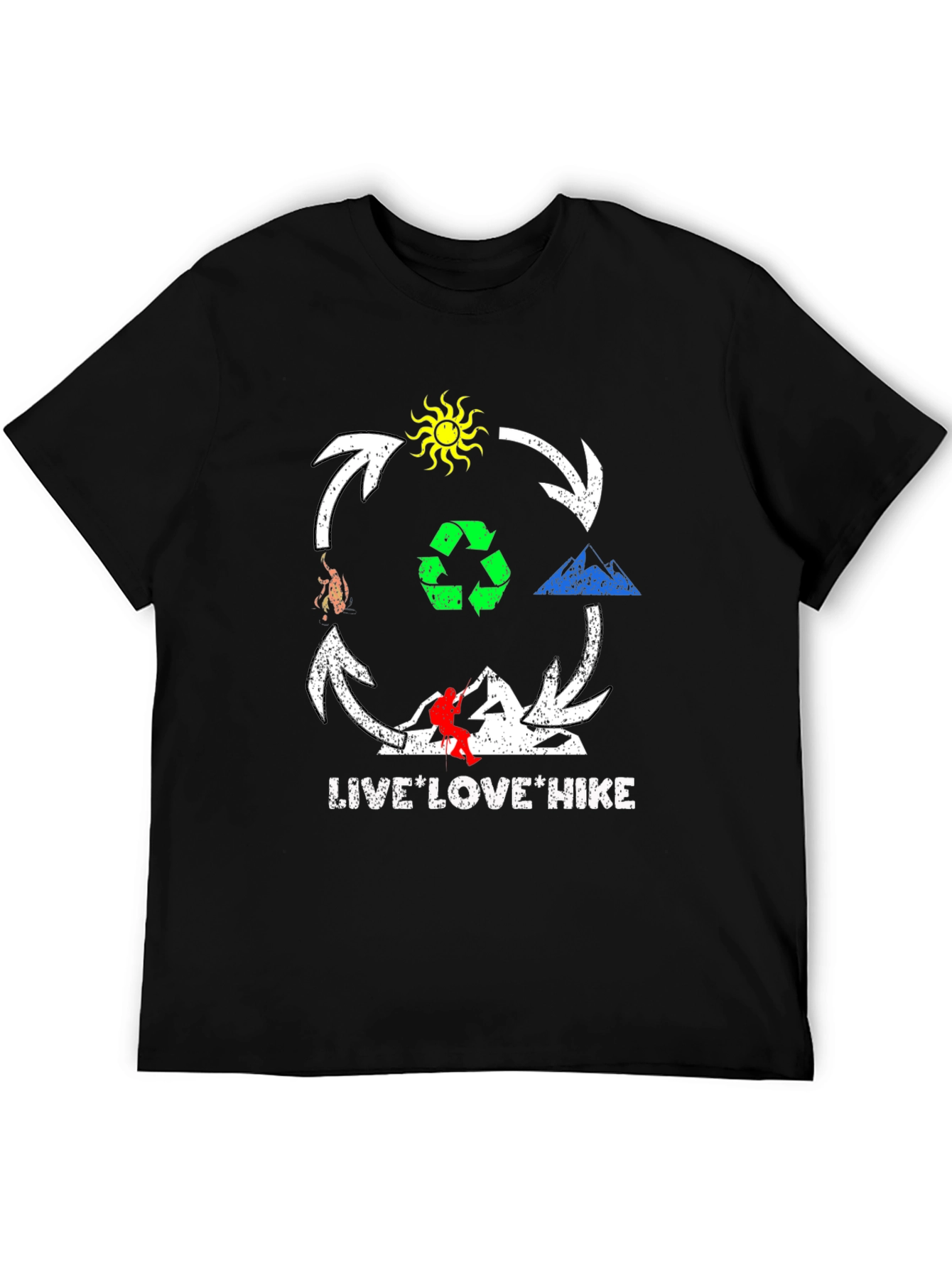 Live Love Hike Graphic T-Shirt