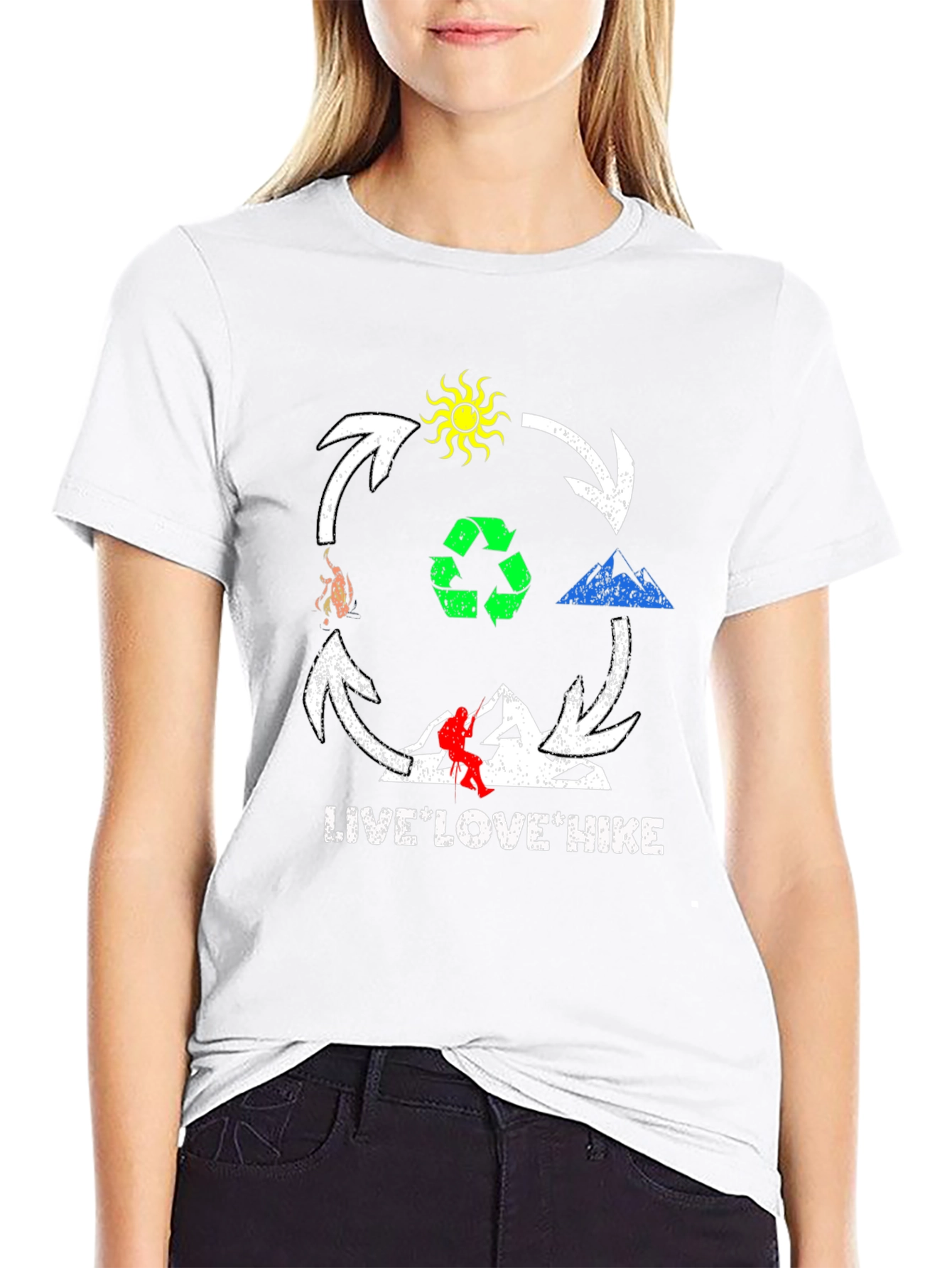 Live Love Hike Graphic T-Shirt