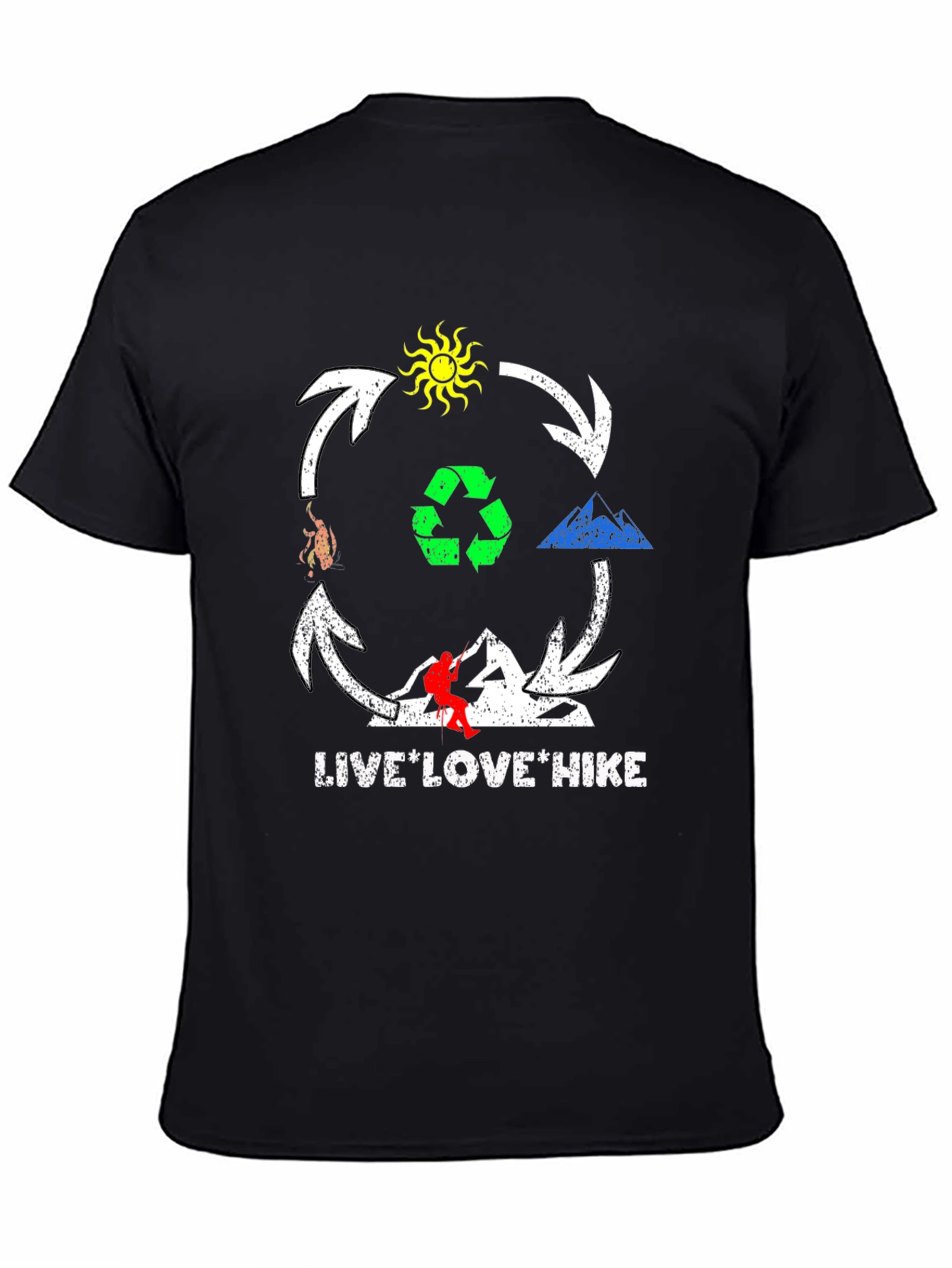 Live Love Hike Graphic T-Shirt