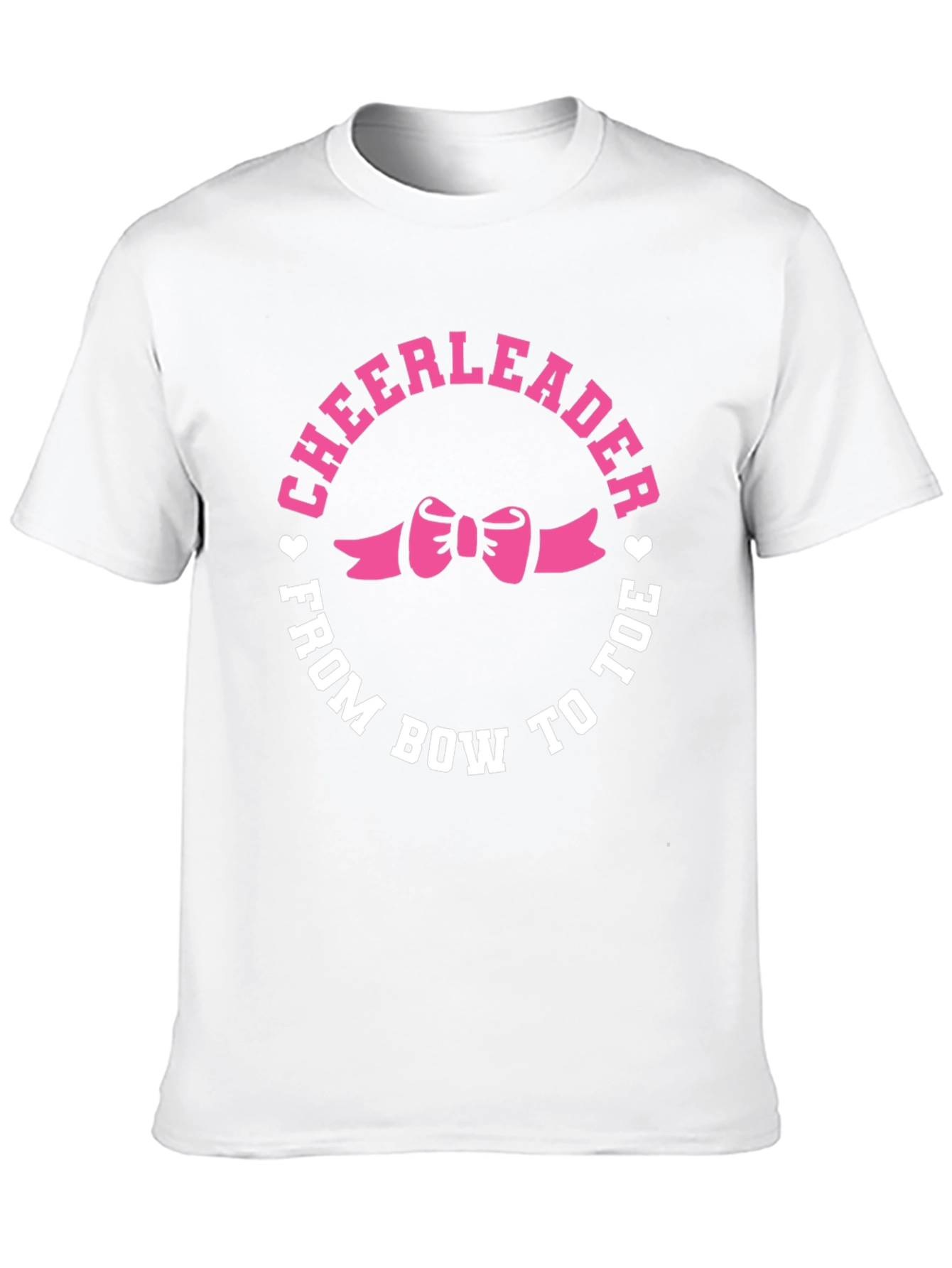 Cheerleader Bow to Toe Black T-Shirt