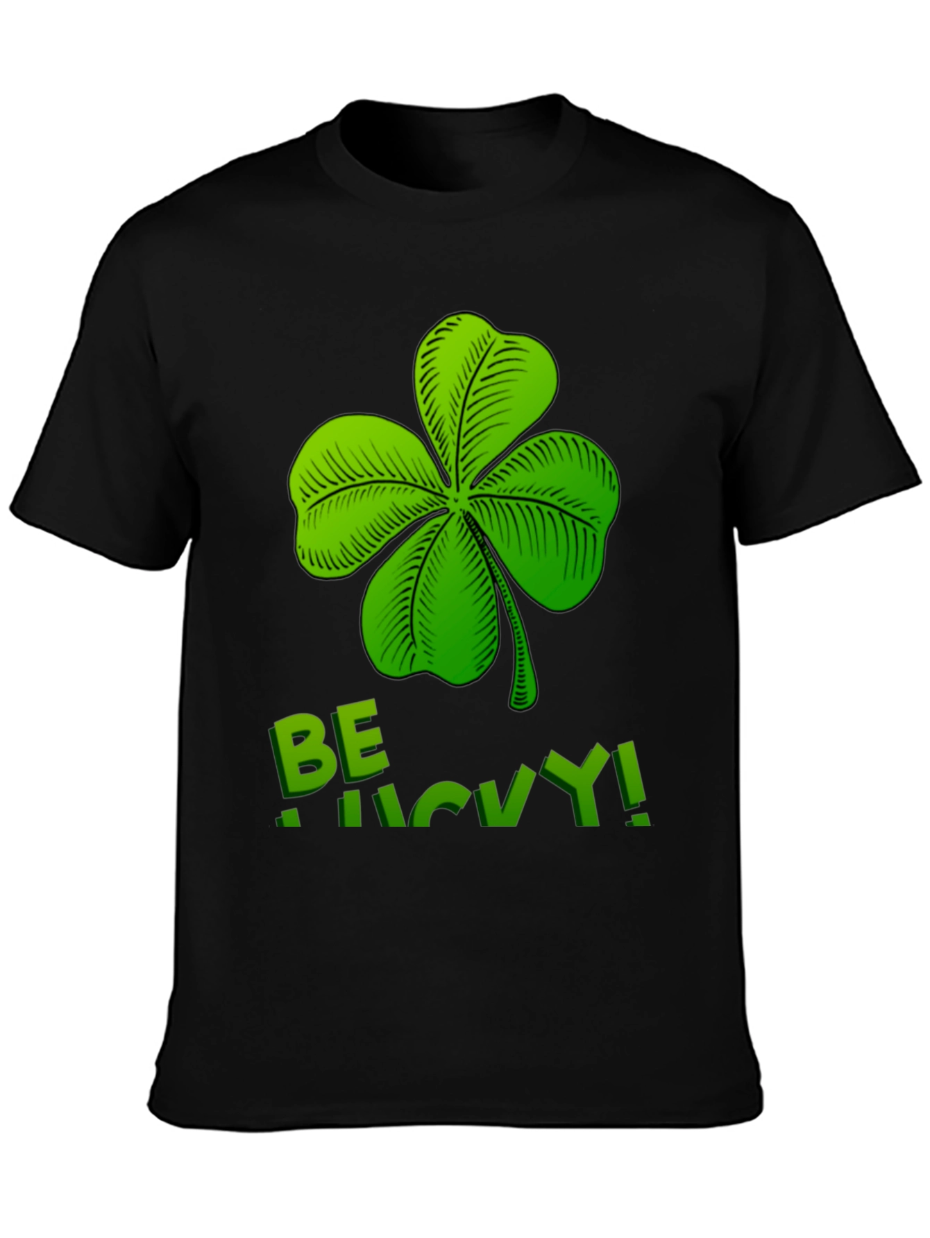 Be Lucky Shamrock Graphic T-Shirt