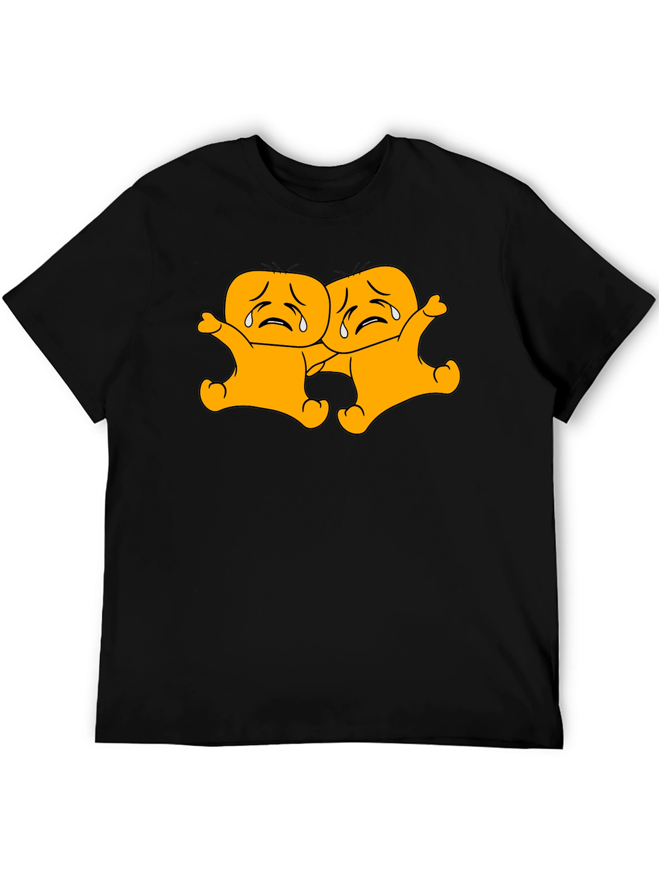 Crying Together Black T-Shirt