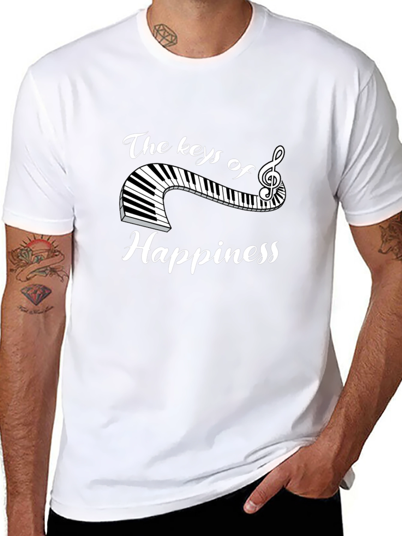 Keys of Happiness Graphic T-Shirt