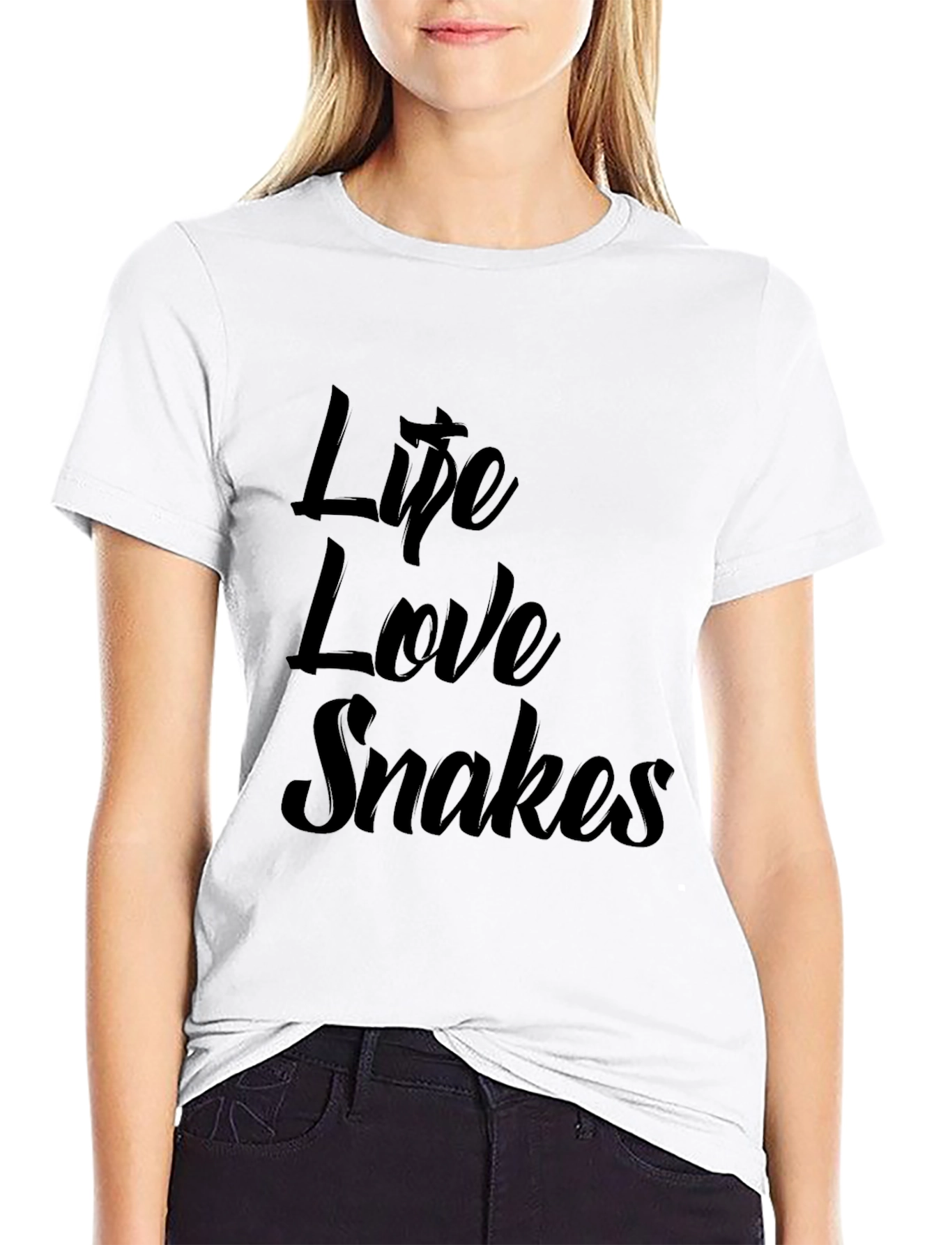 Life Love Snakes Graphic Tee - Soft Cotton Blend