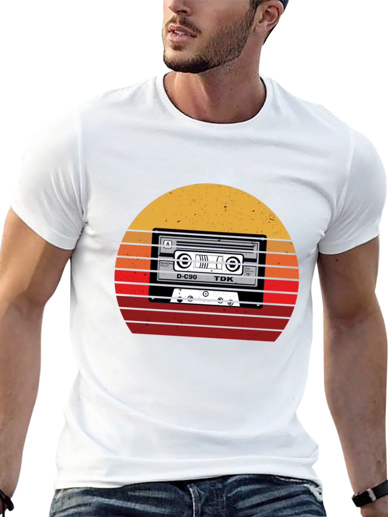 Retro Cassette Tape Sunset T-Shirt