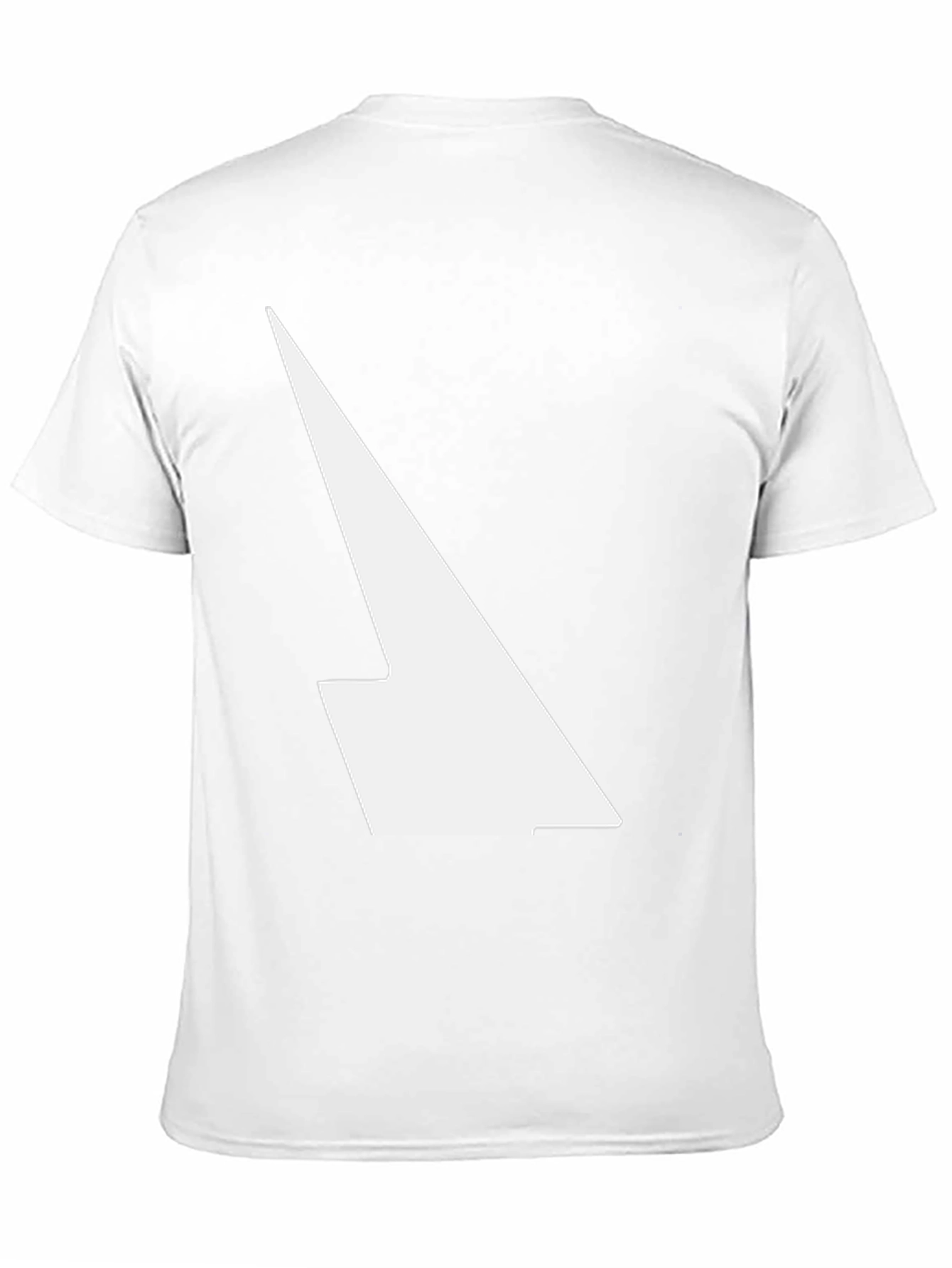 Modern Black T-Shirt with Abstract White Design