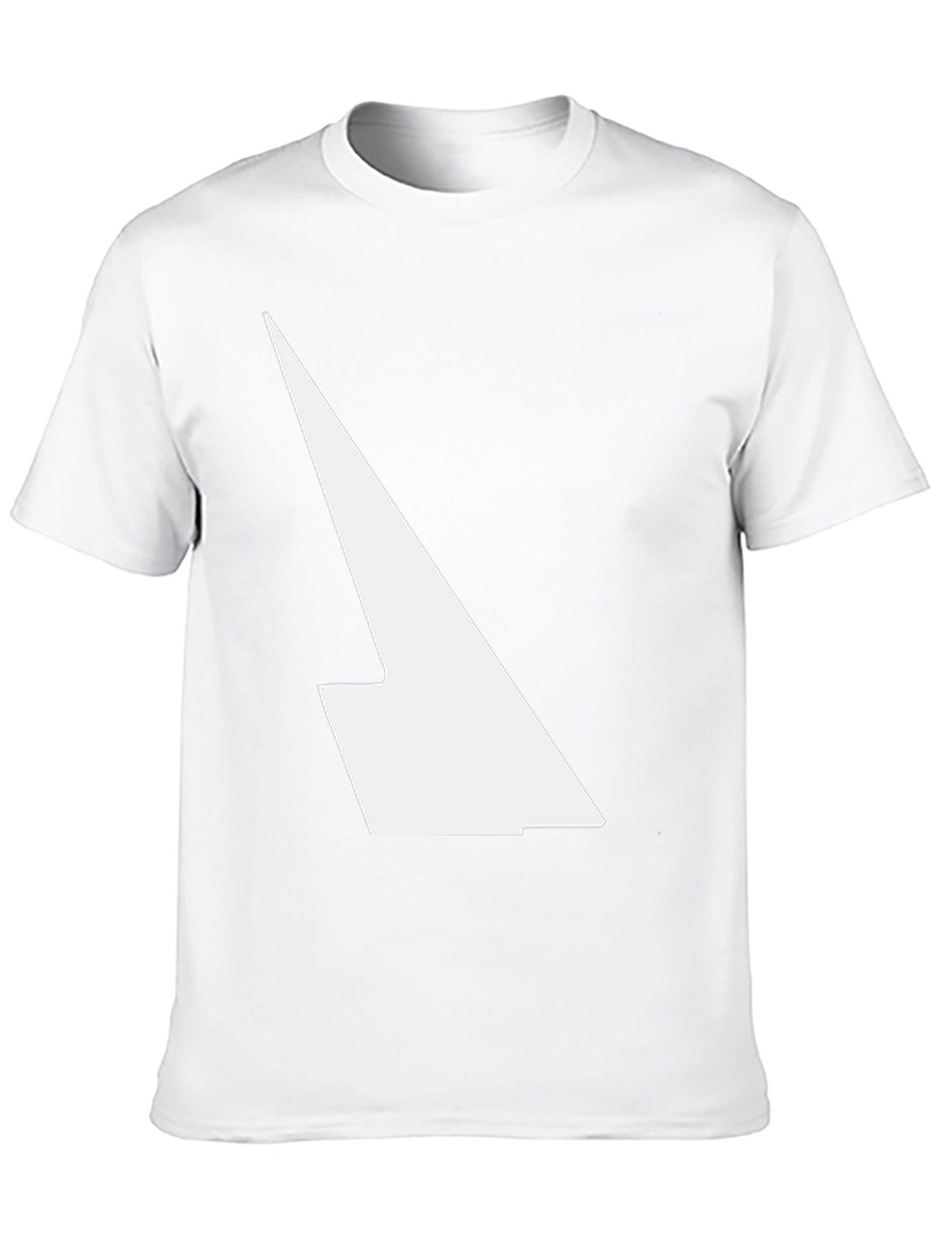 Modern Black T-Shirt with Abstract White Design