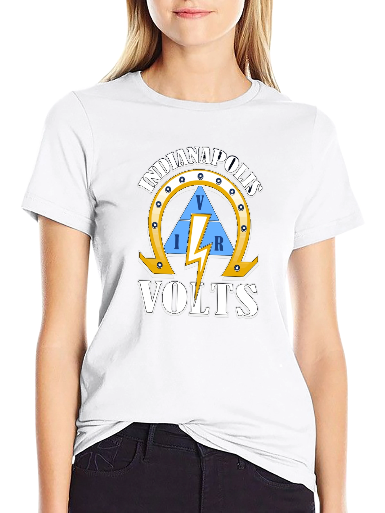 Indianapolis VOLTS Graphic Tee - Electrician Style