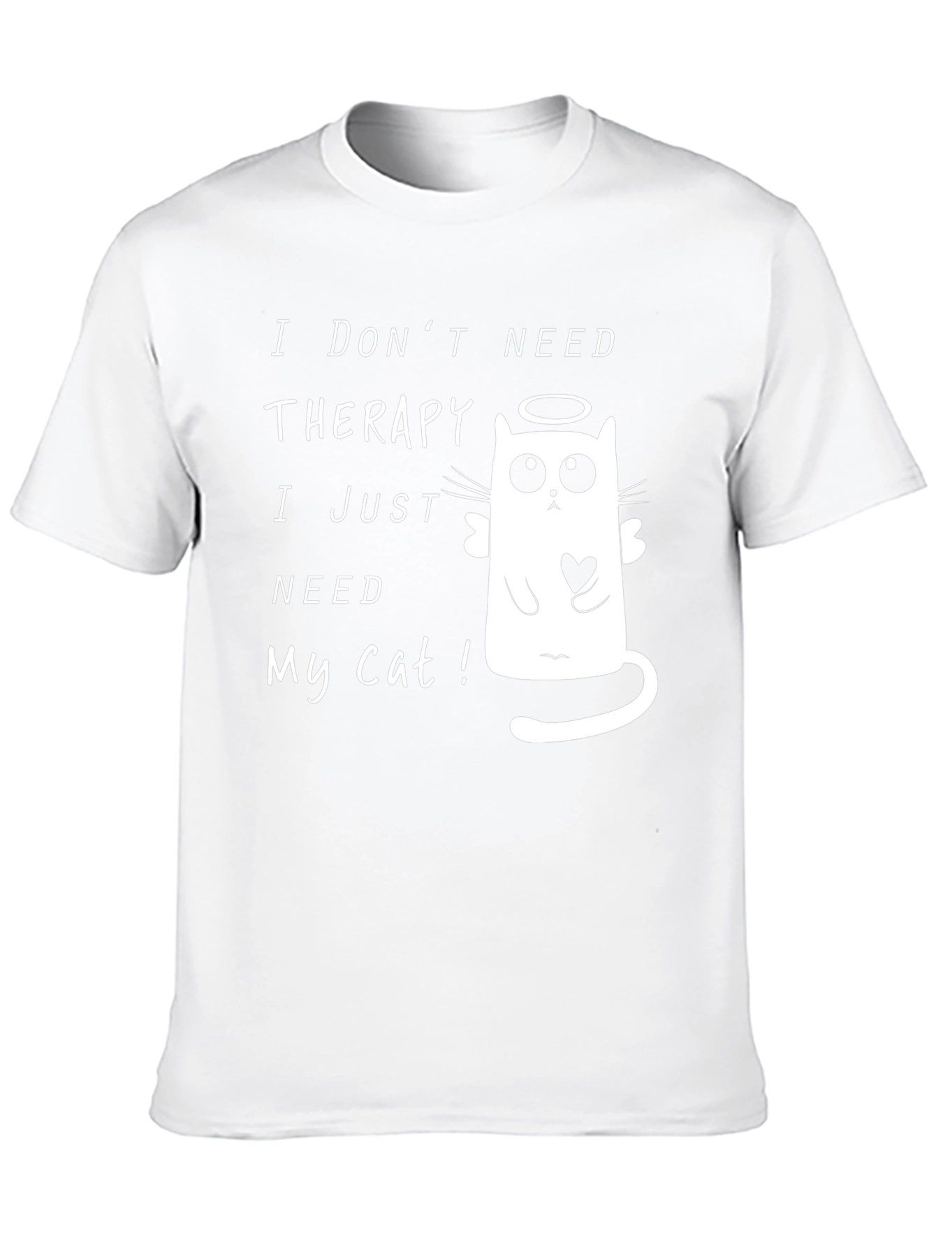 Funny Cat Lover T-Shirt - I Dont Need Therapy
