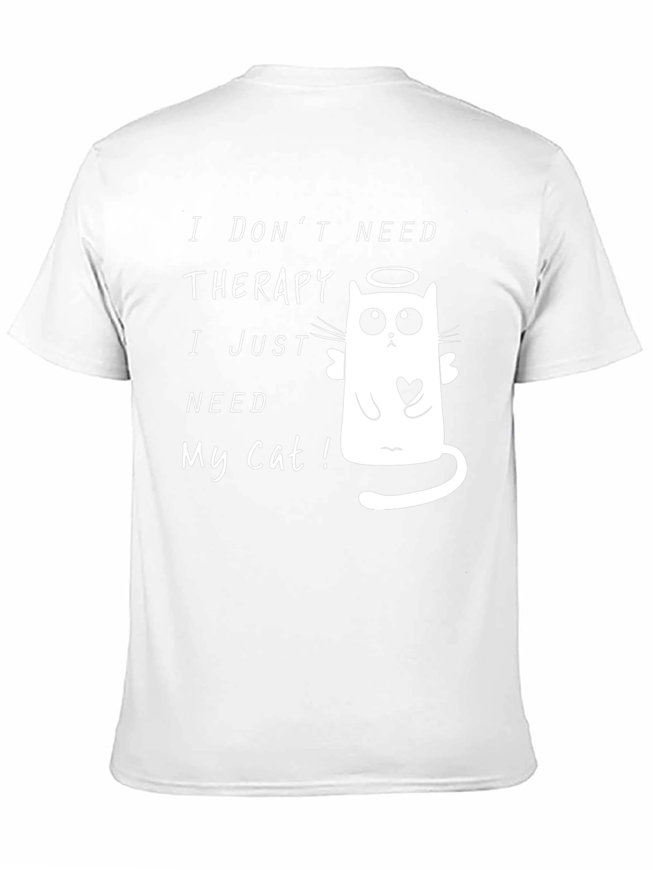 Funny Cat Lover T-Shirt - I Dont Need Therapy