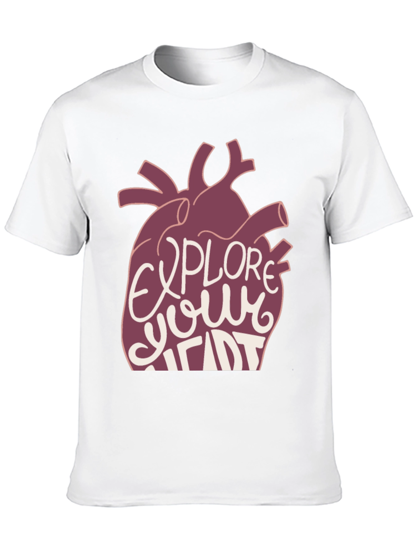 Explore Your Heart Graphic Tee - Black