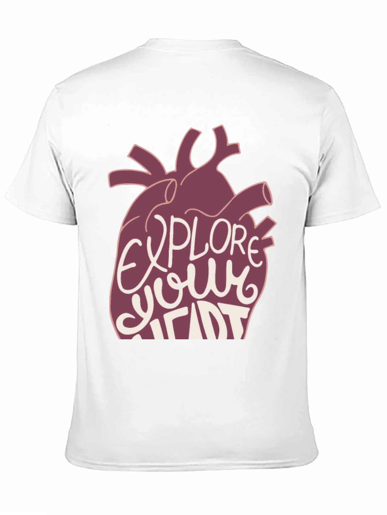Explore Your Heart Graphic Tee - Black