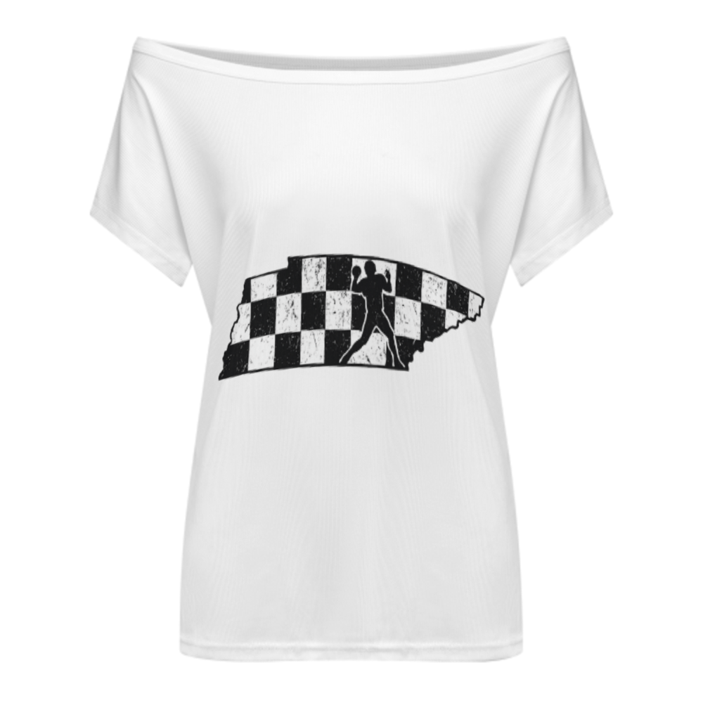 Tennessee Football Checkerboard Tee – Vintage Southern Sports Graphic Shirt(z409)
