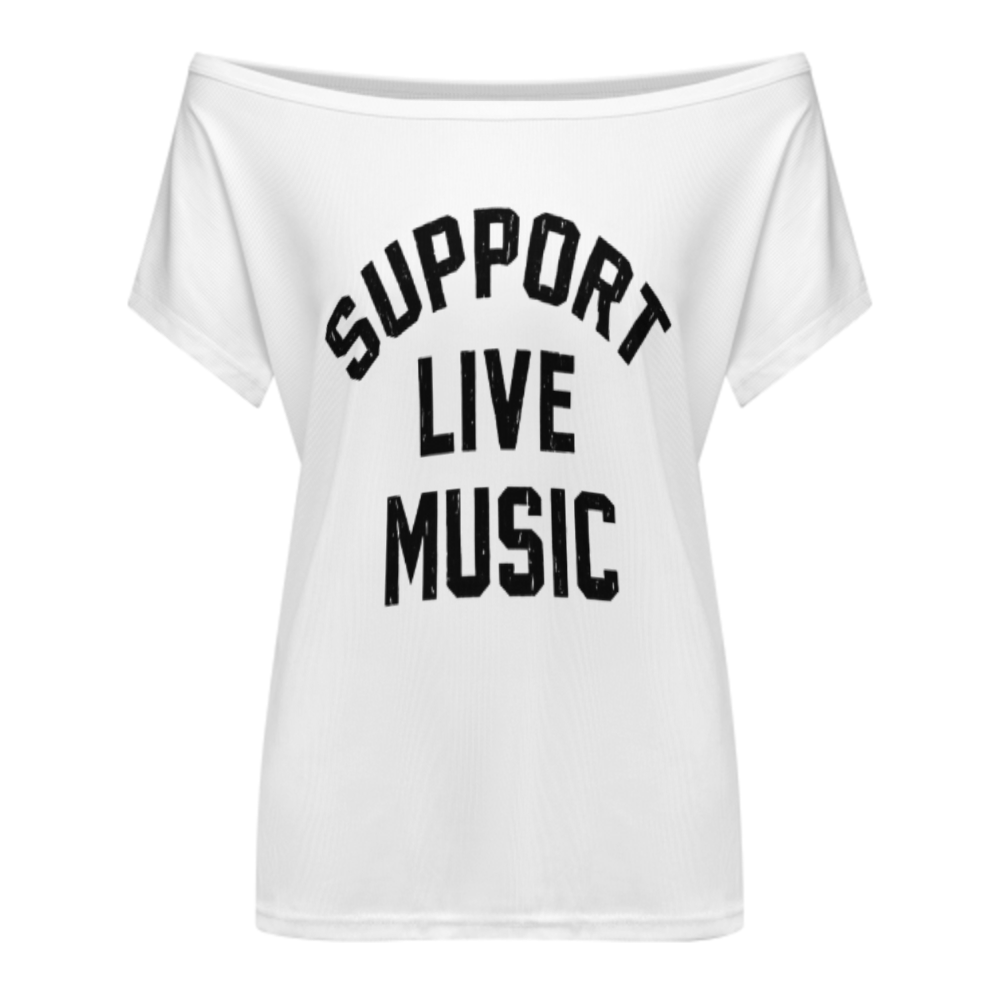 Support Live Music Graphic Tee – Retro Concert Lover Statement Shirt(z408)