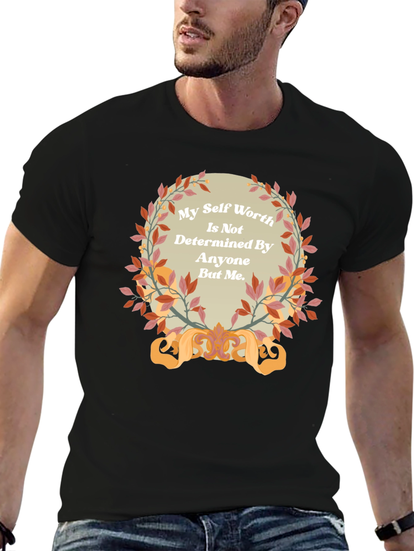 Inspirational Self Worth Black T-Shirt
