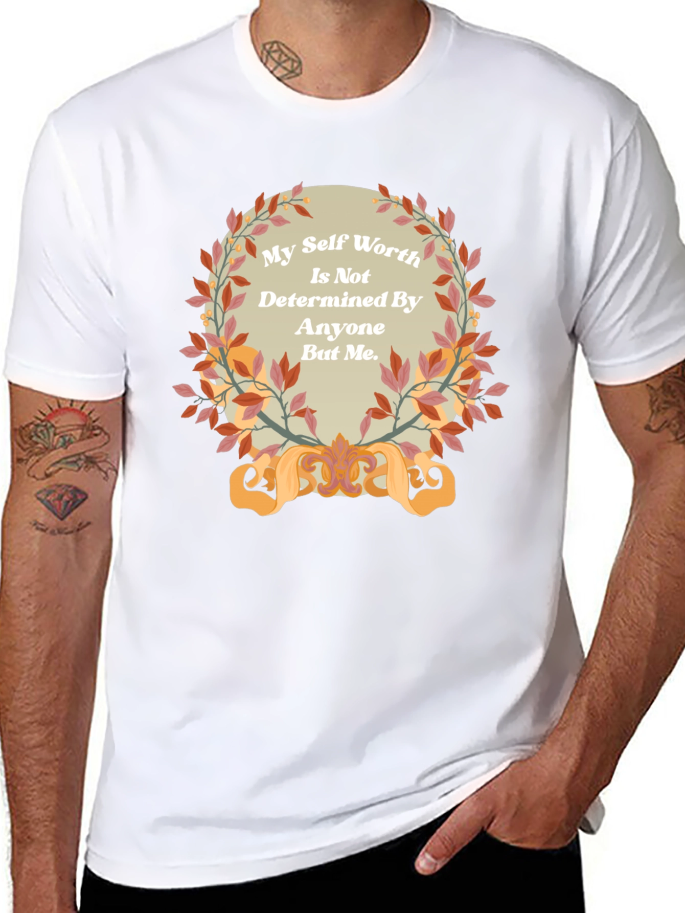 Inspirational Self Worth Black T-Shirt