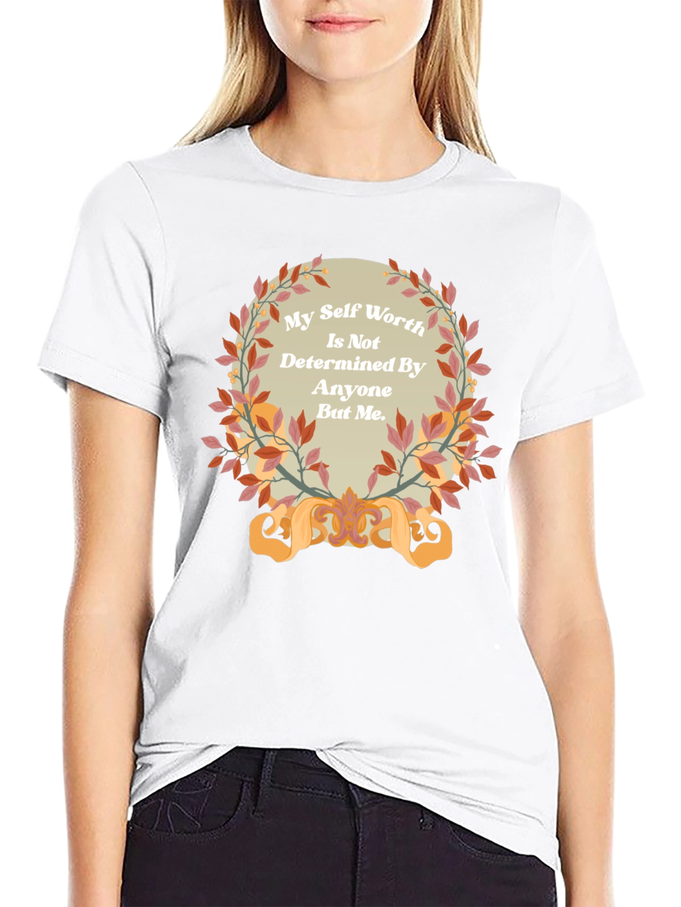 Inspirational Self Worth Black T-Shirt