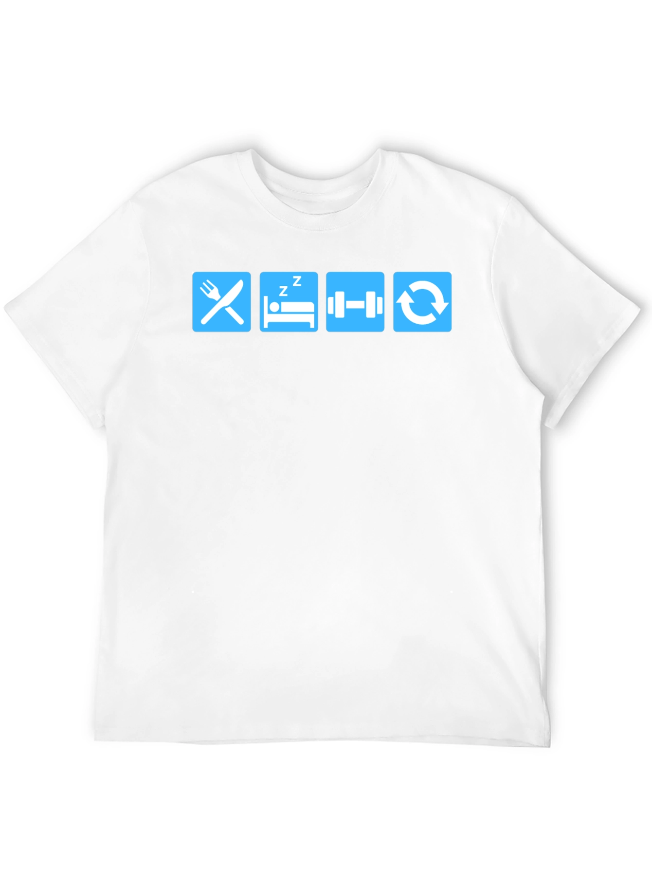 Eat Sleep Gym Repeat Black T-Shirt