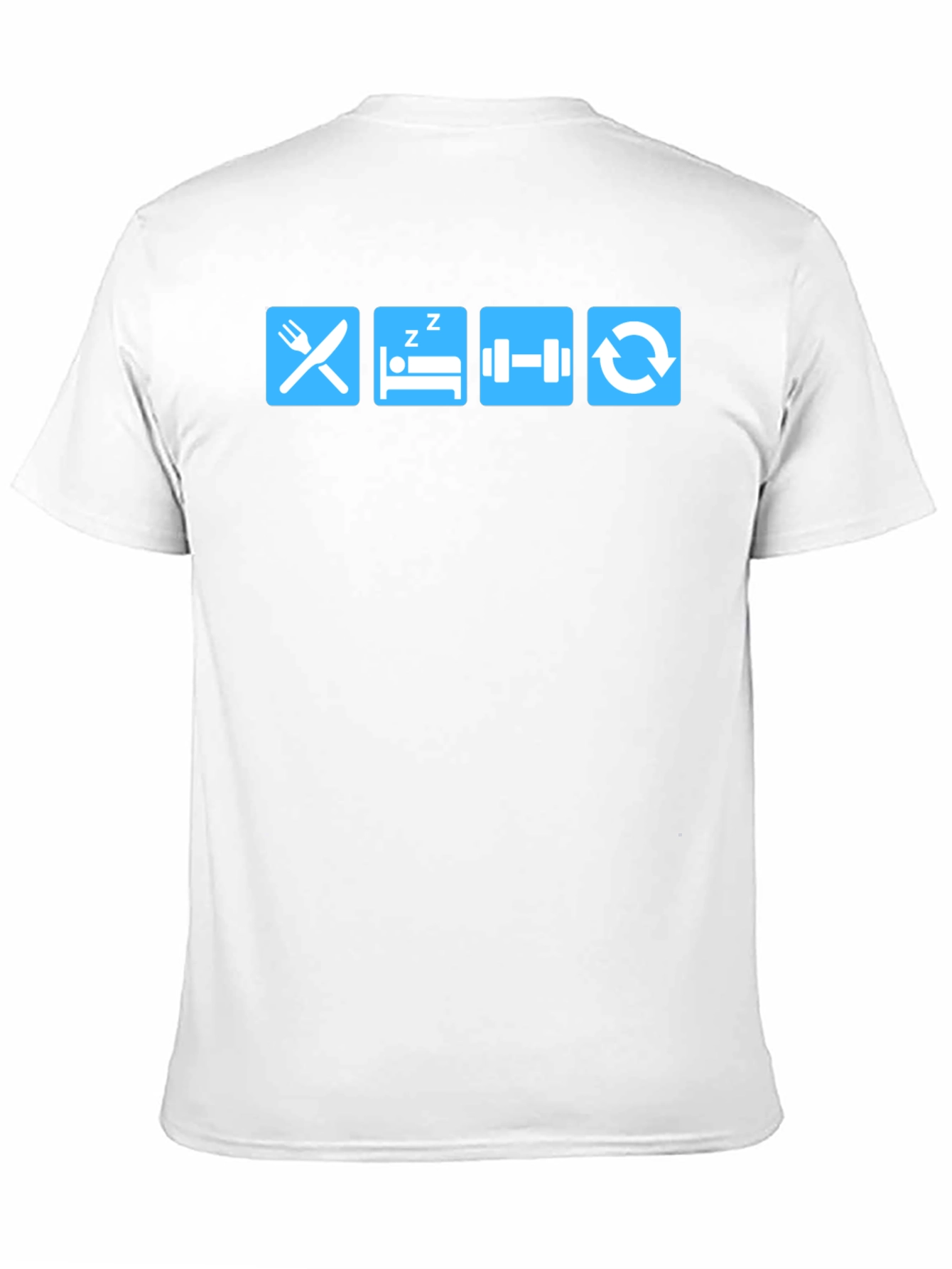 Eat Sleep Gym Repeat Black T-Shirt