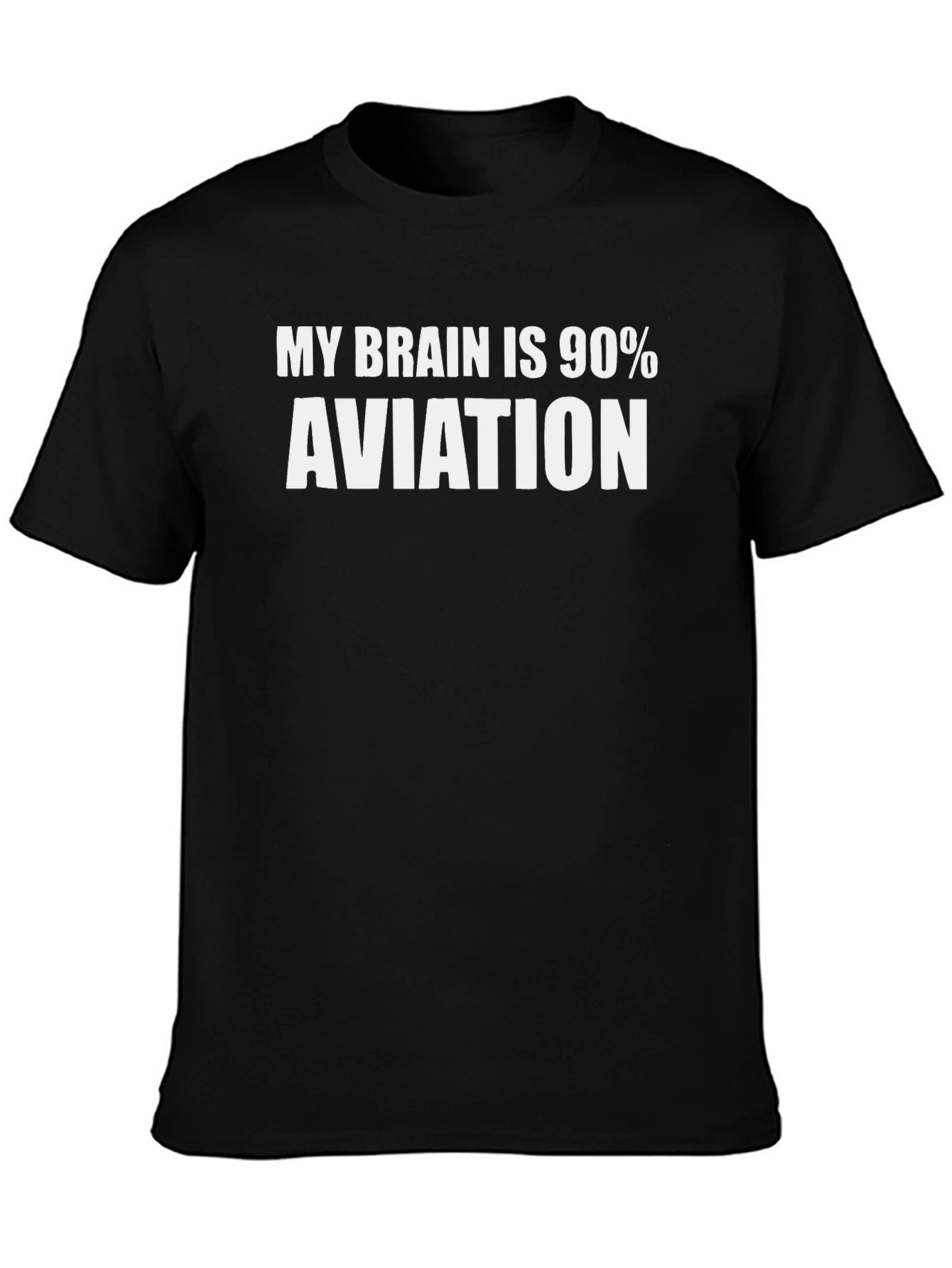 Aviation Enthusiast T-Shirt: My Brain is 90% Aviation