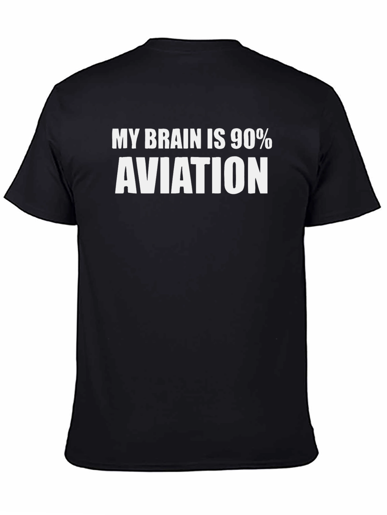 Aviation Enthusiast T-Shirt: My Brain is 90% Aviation