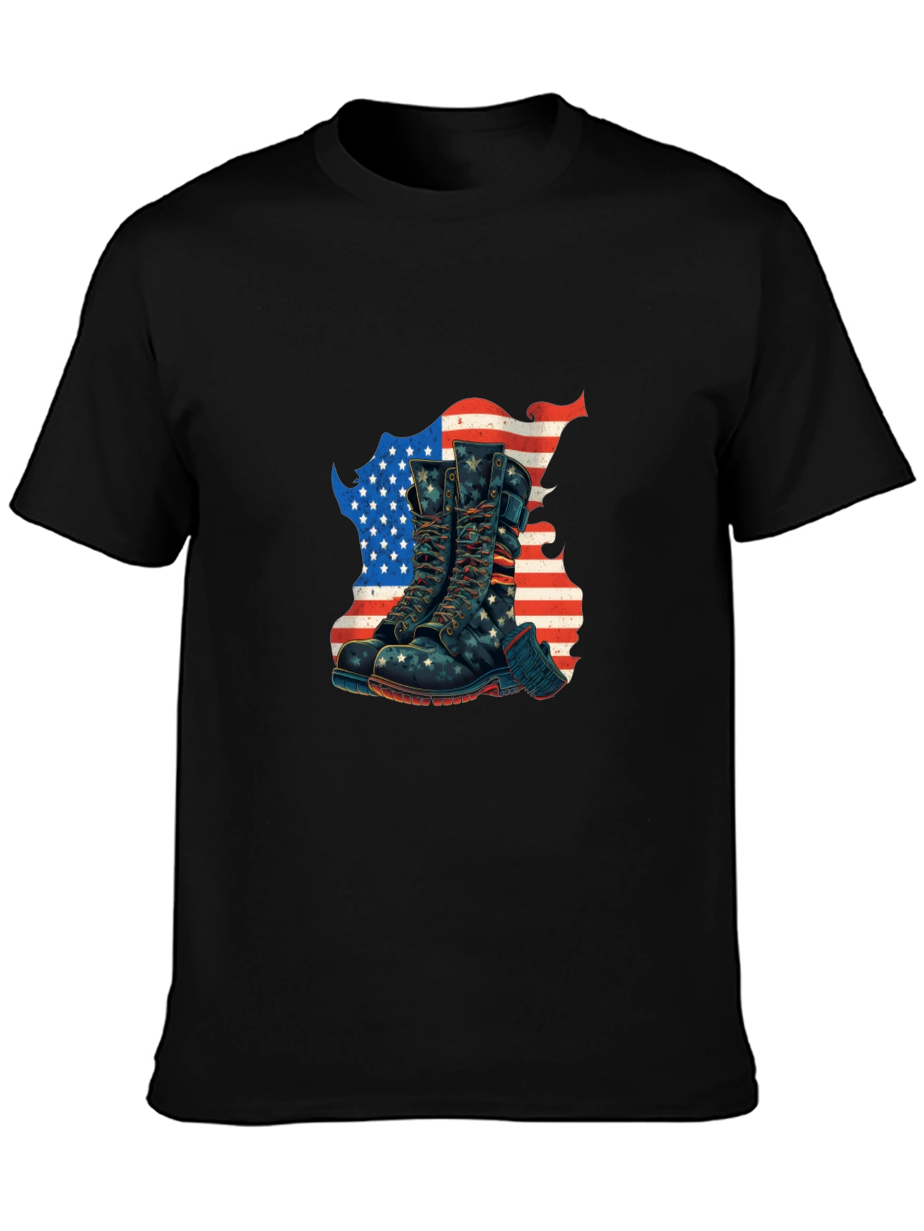 Patriotic Boots Graphic T-Shirt
