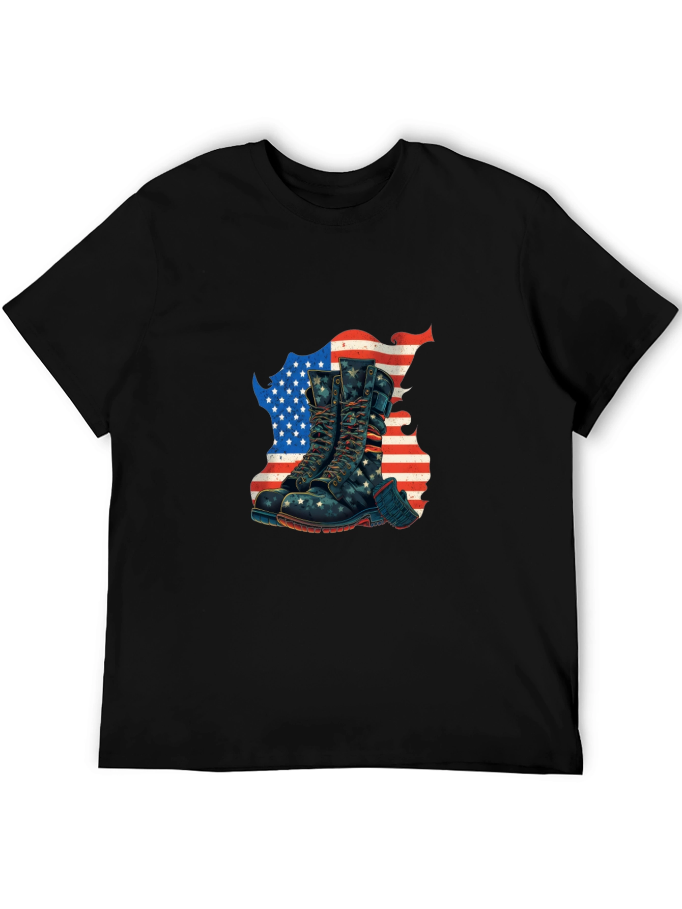 Patriotic Boots Graphic T-Shirt