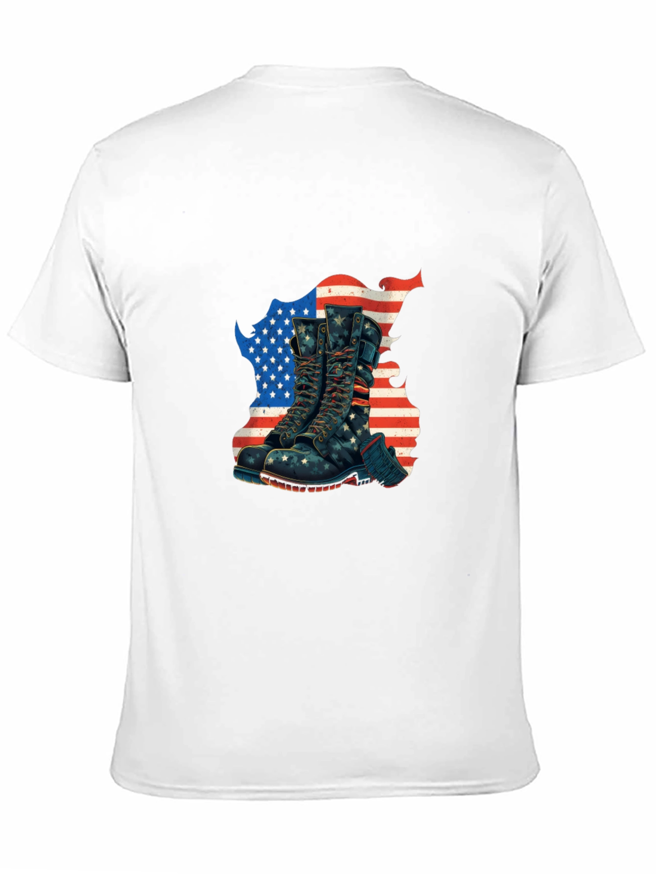Patriotic Boots Graphic T-Shirt