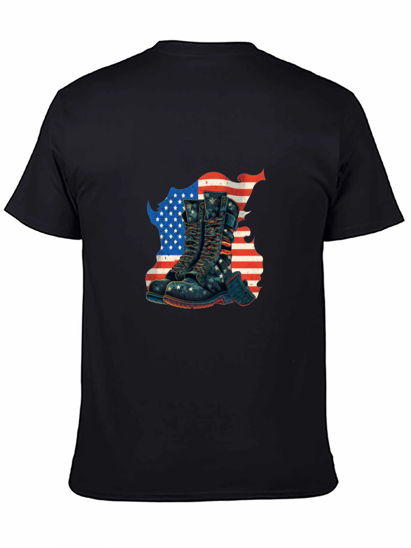 Patriotic Boots Graphic T-Shirt