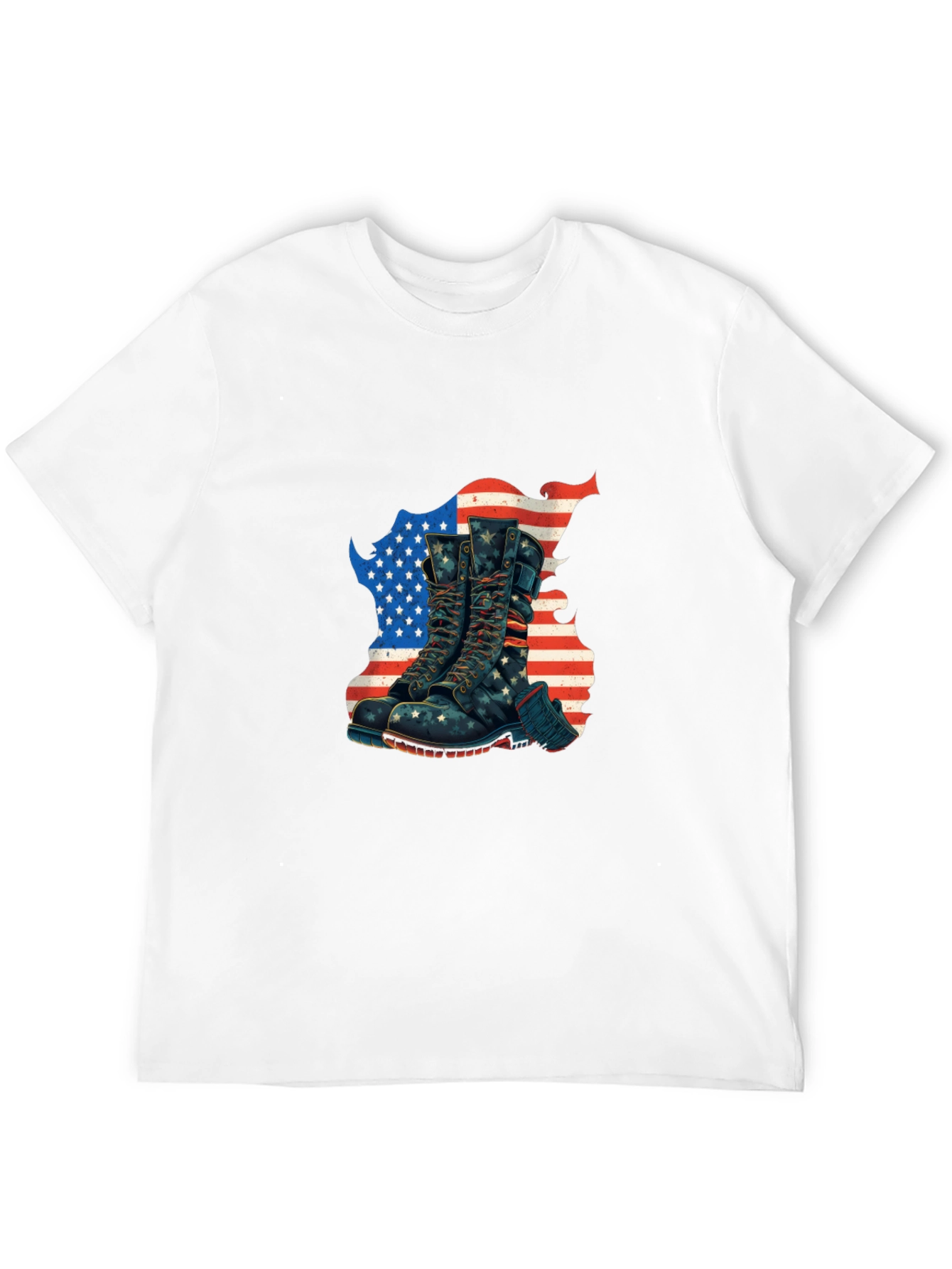 Patriotic Boots Graphic T-Shirt