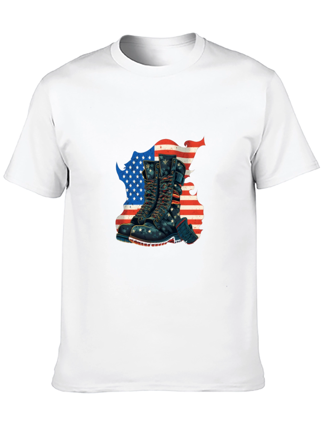 Patriotic Boots Graphic T-Shirt