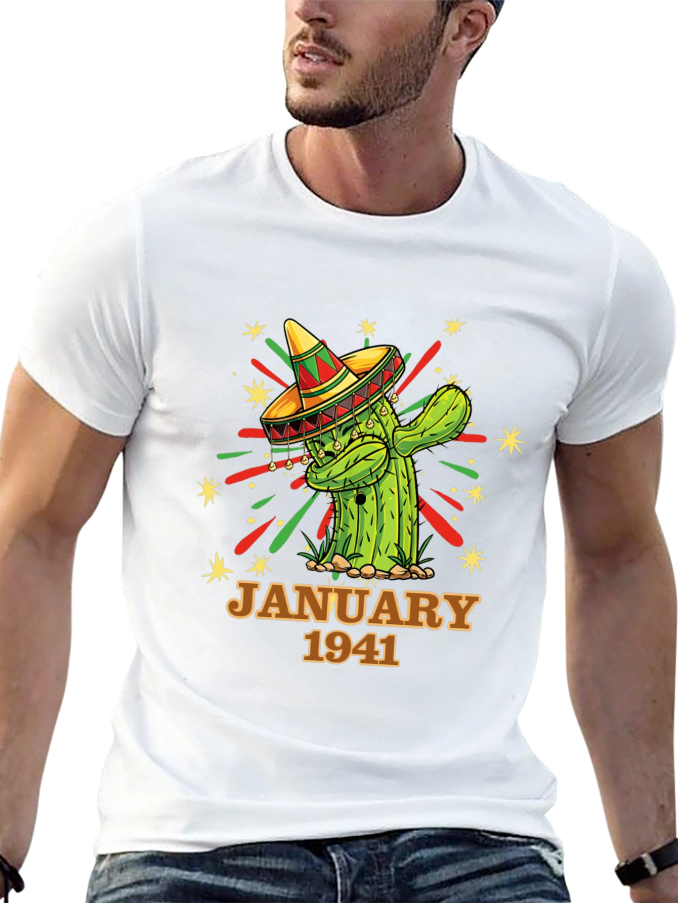 January 1941 Cactus Sombrero Graphic Tee