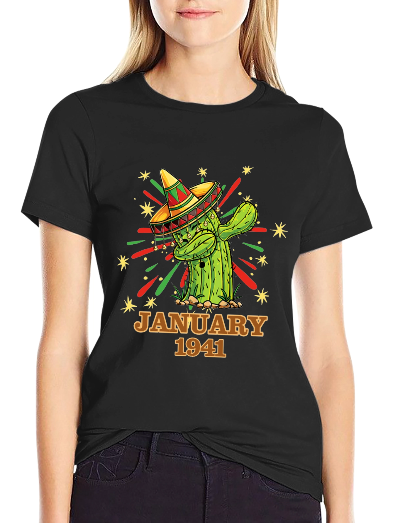 January 1941 Cactus Sombrero Graphic Tee
