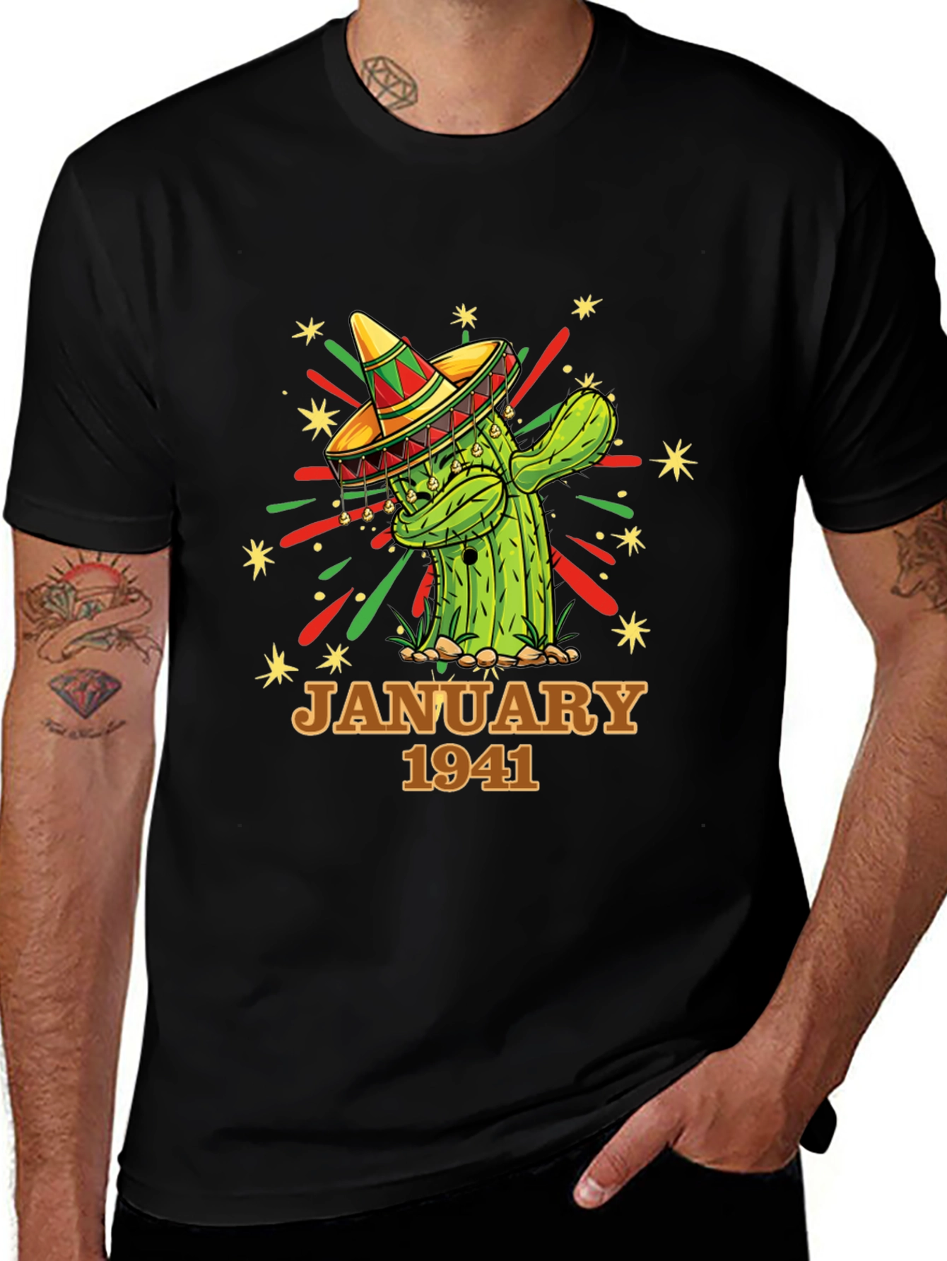 January 1941 Cactus Sombrero Graphic Tee