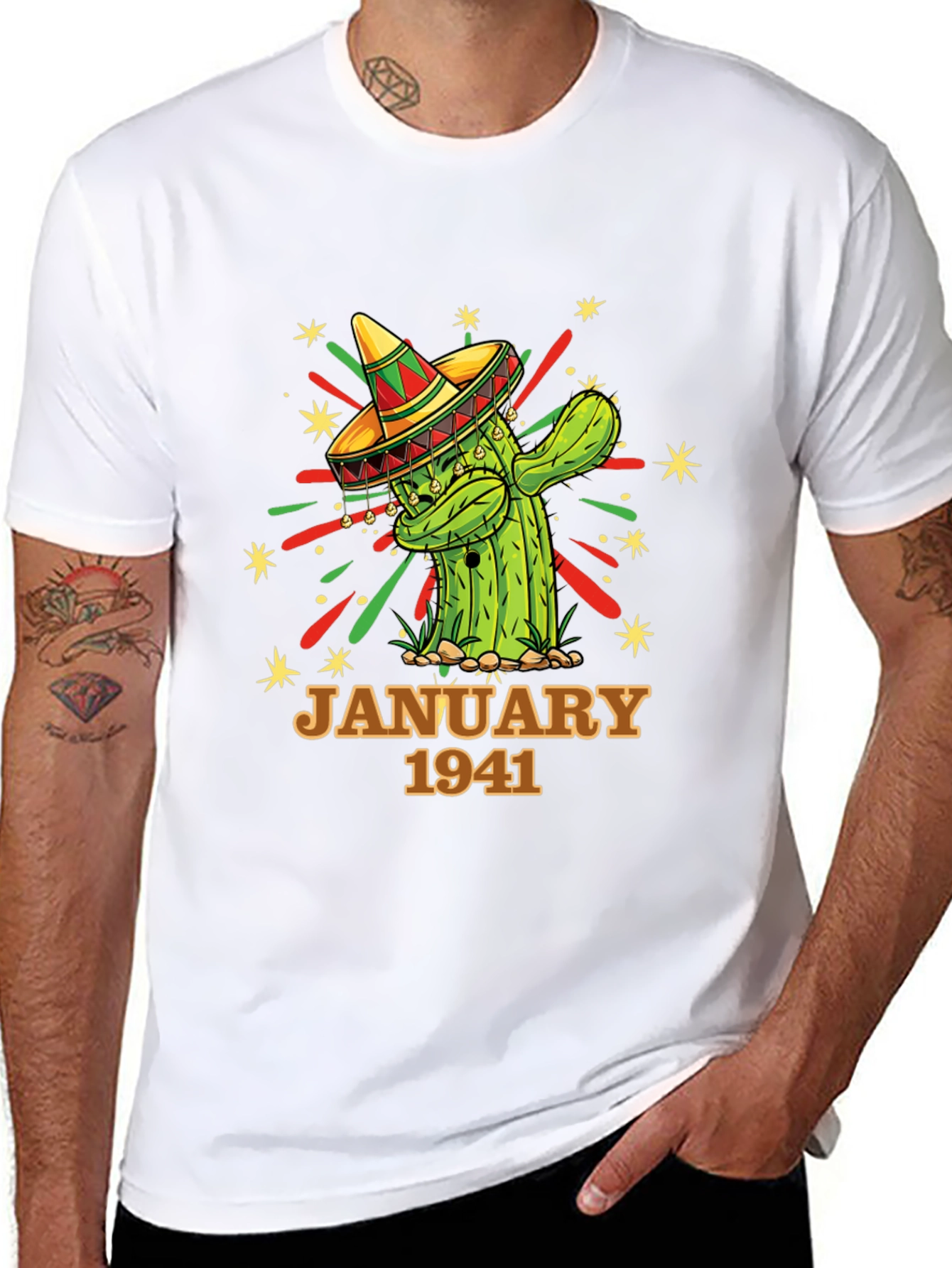 January 1941 Cactus Sombrero Graphic Tee