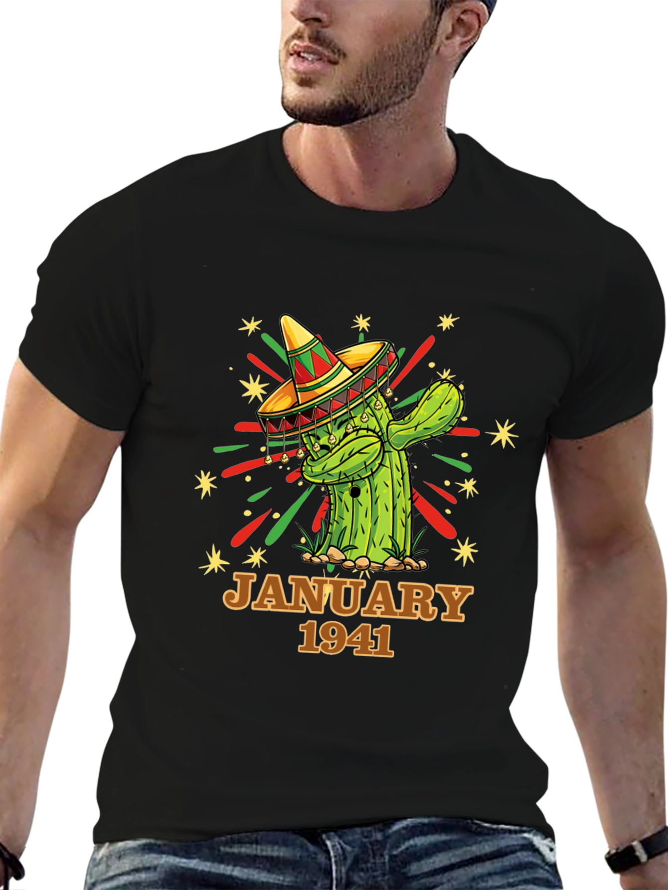 January 1941 Cactus Sombrero Graphic Tee