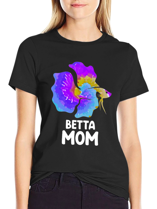 Betta Mom Graphic Tee - Fish Lover T-Shirt