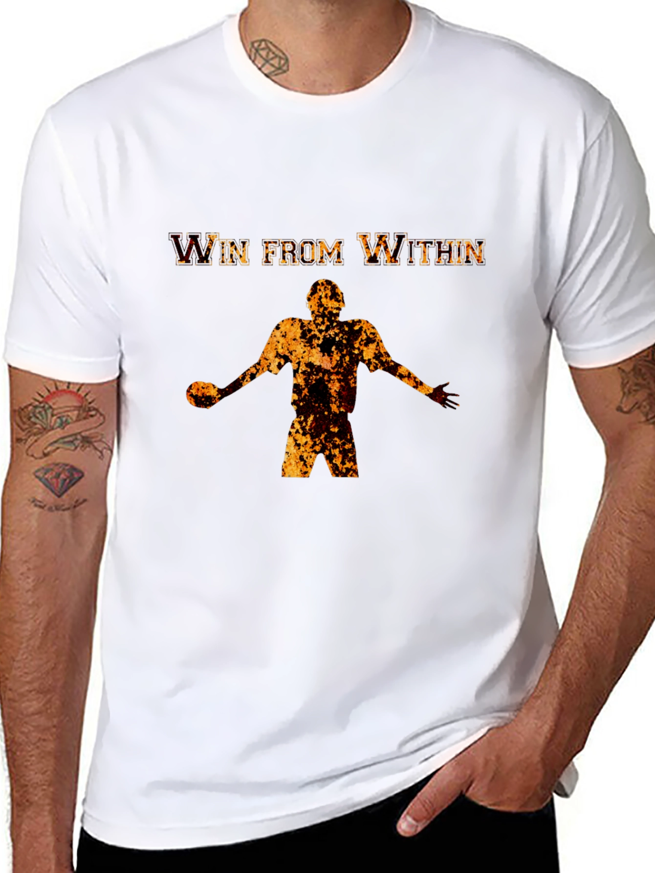 Win From Within Black Graphic Tee
