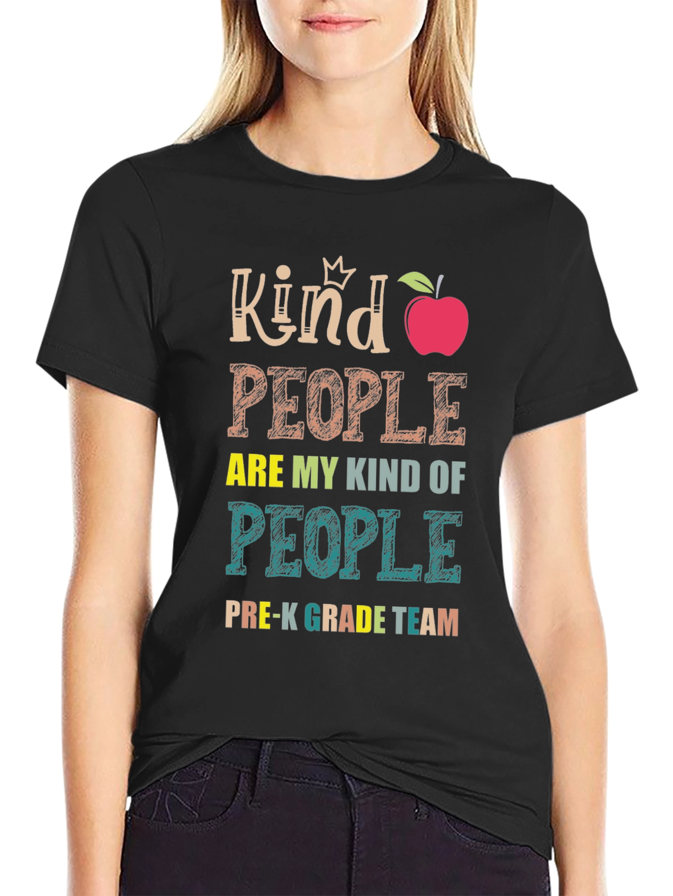 Kind People Pre-K Grade Team Teacher T-Shirt